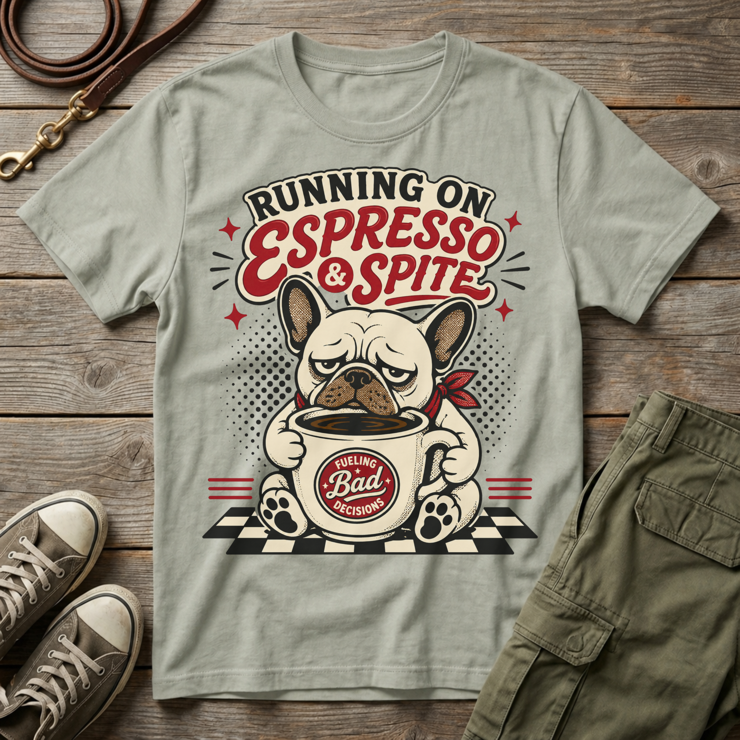 Frenchie Espress & Spite T-Shirt
