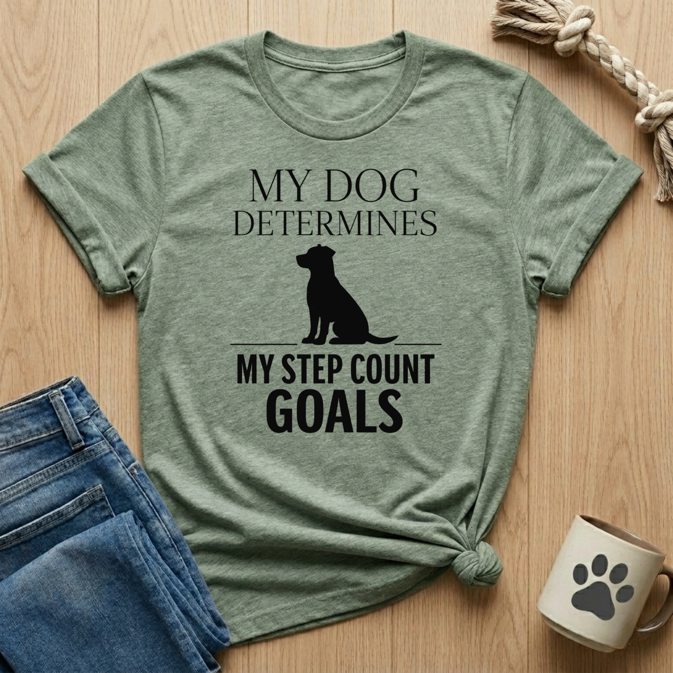 My Dog Determines My Step Count Goal T-Shirt