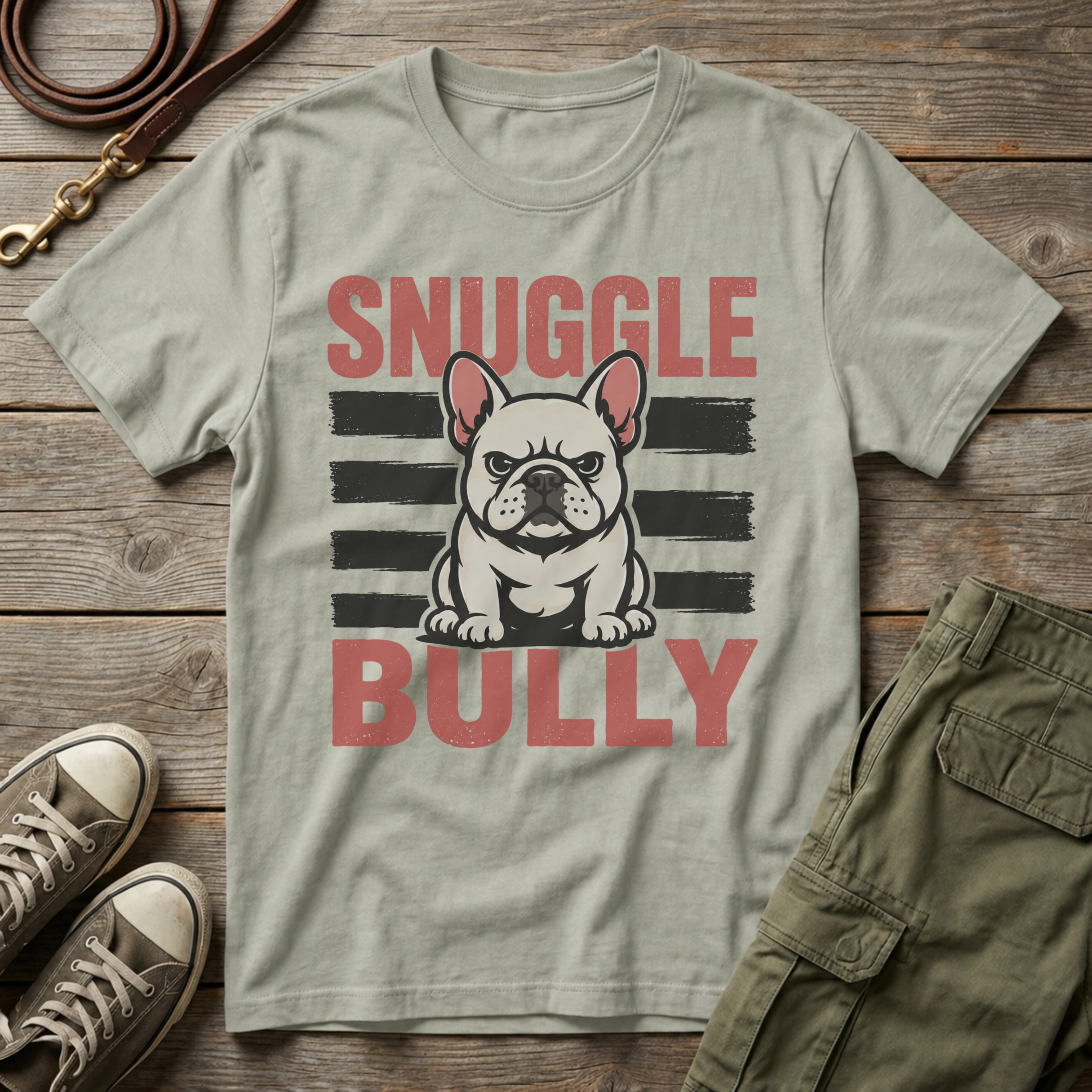 Frenchie Snuggle Bully T-Shirt