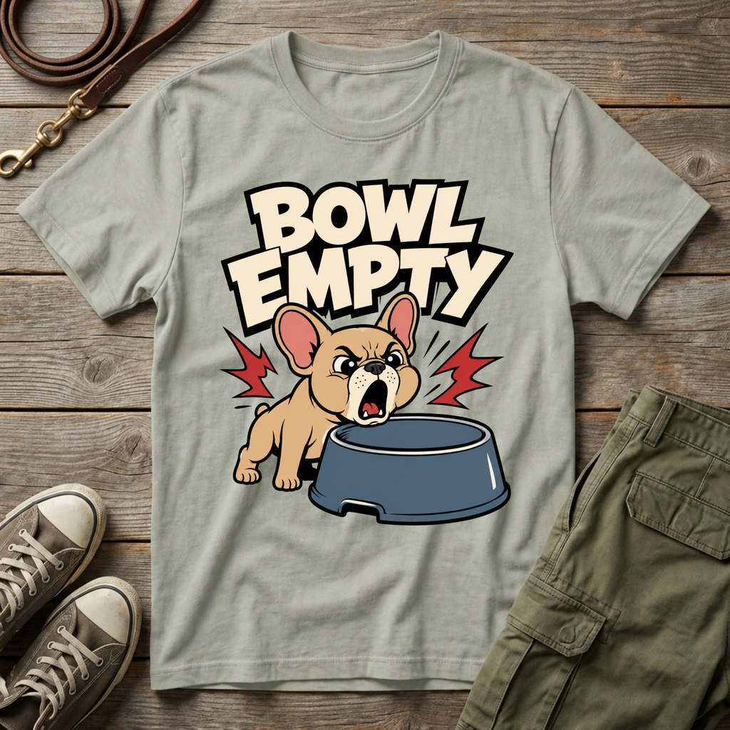 Frenchie Empty Bowl T-Shirt