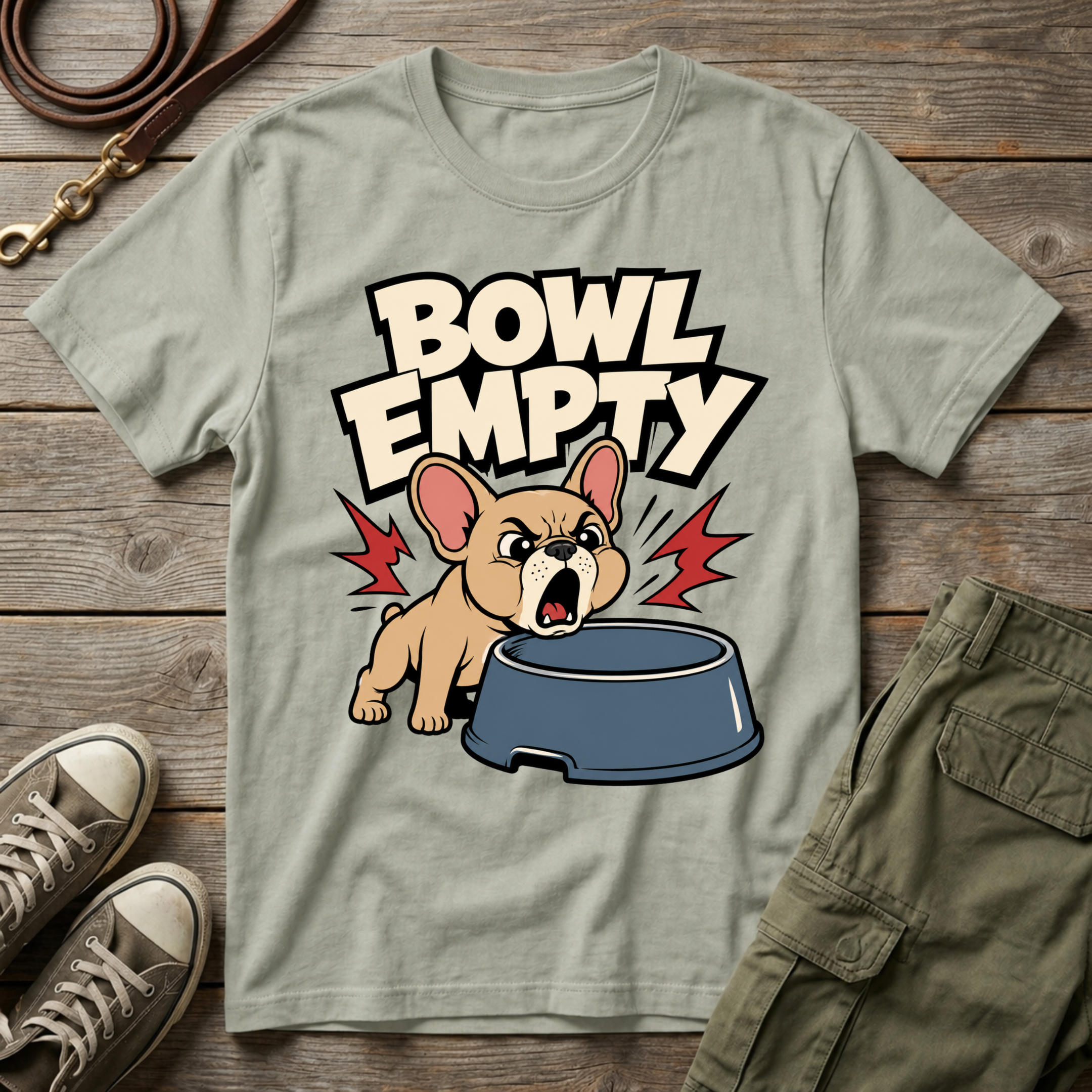 Frenchie Empty Bowl T-Shirt