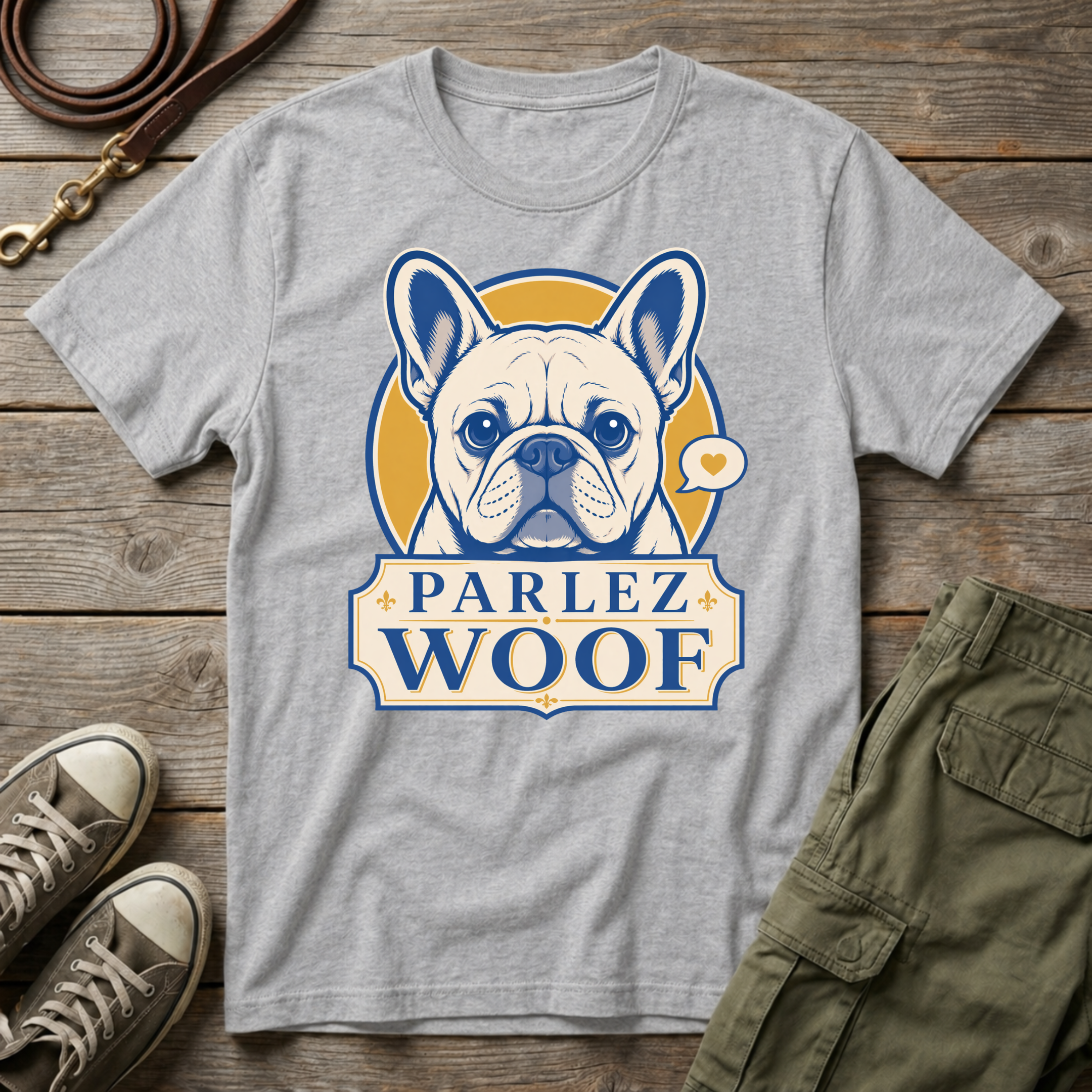 Frenchie Parlez Woof T-Shirt