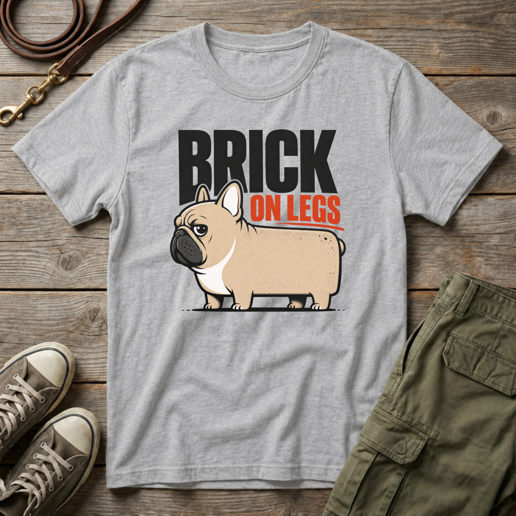 Frenchie Brick On Legs T-Shirt