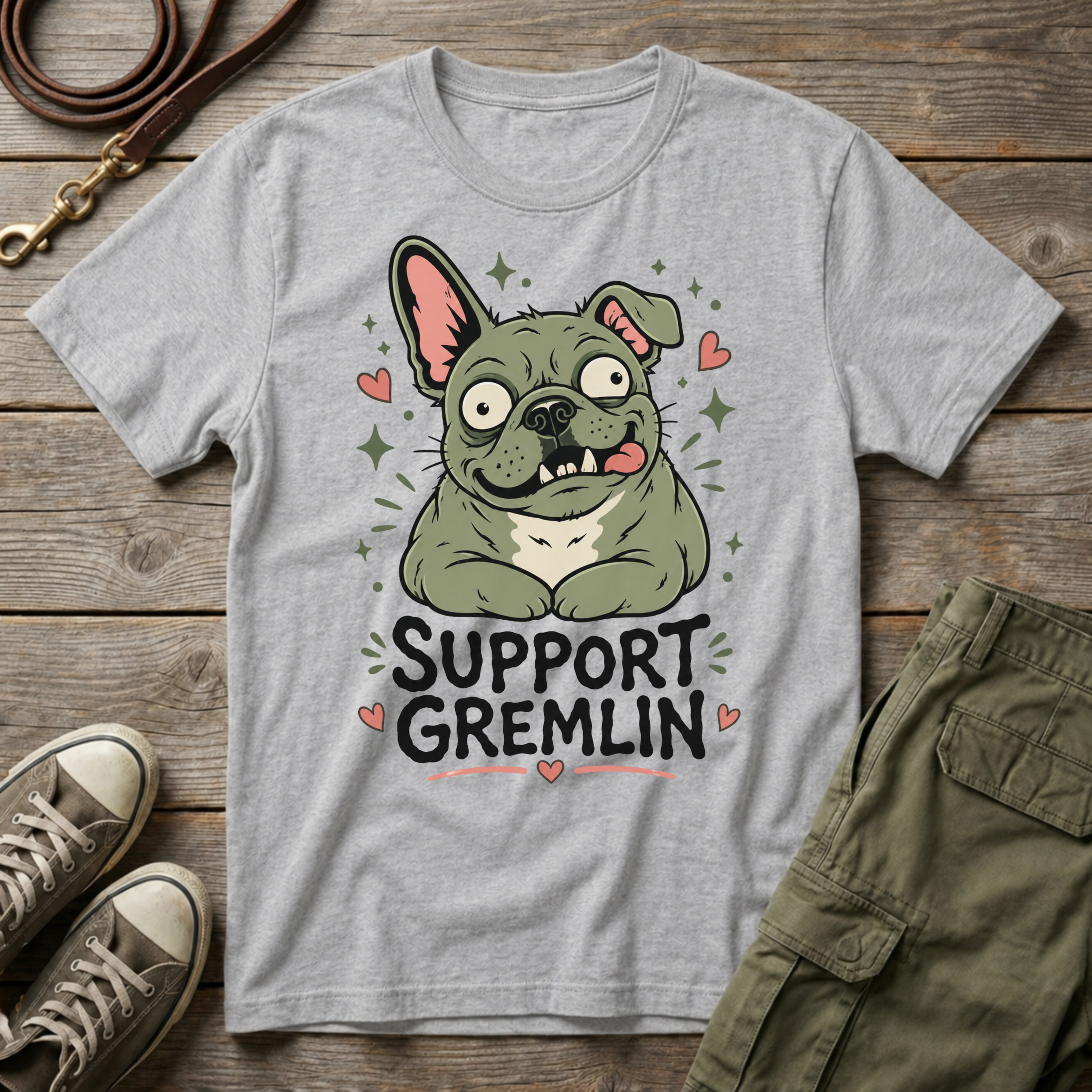 Frenchie Support Gremlin T-Shirt