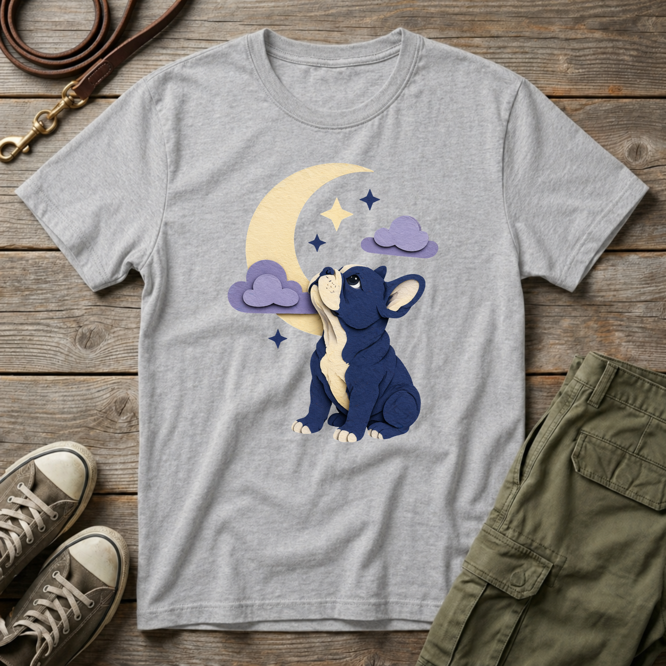 Moon Frenchie T-Shirt