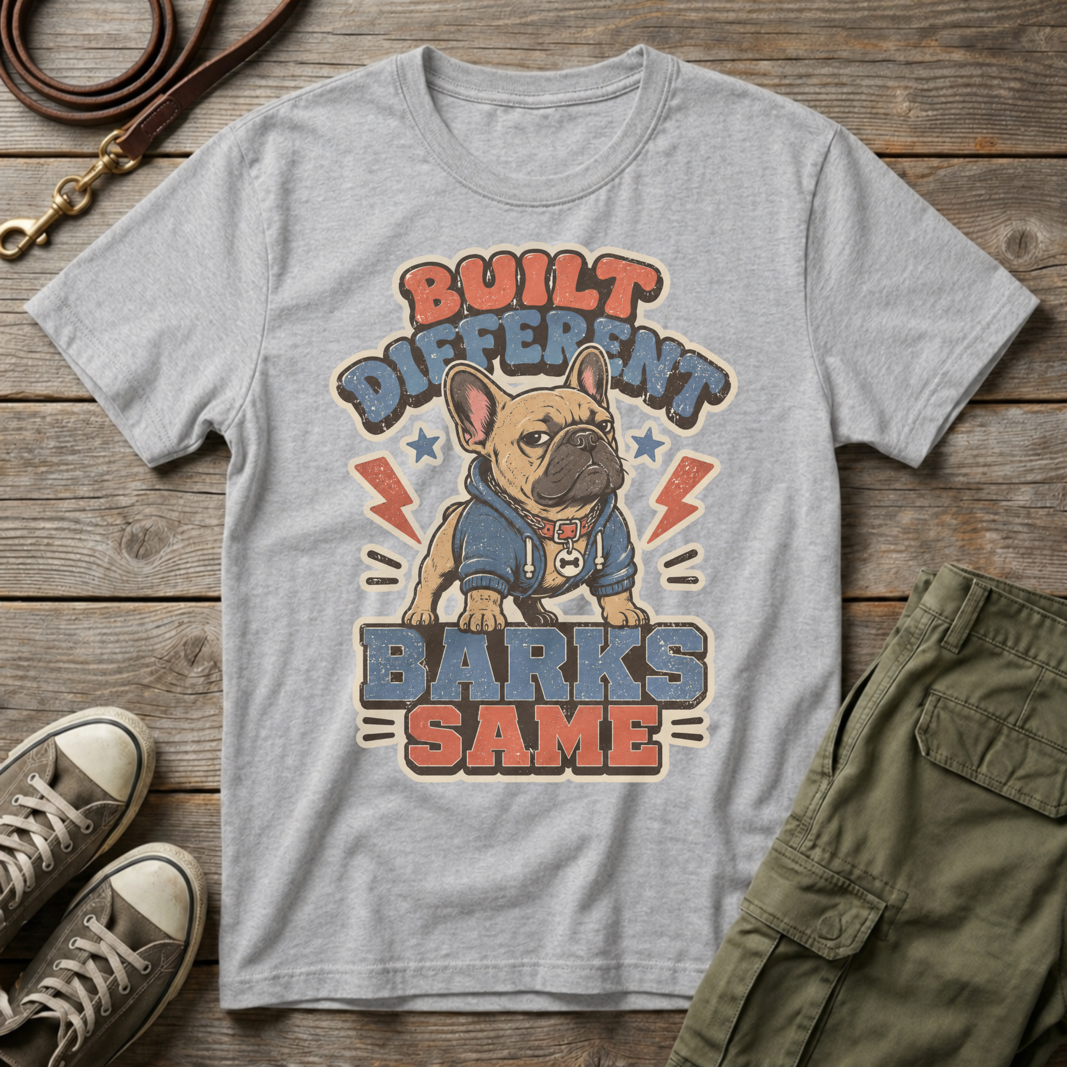 Frenchie Built Different T-Shirt