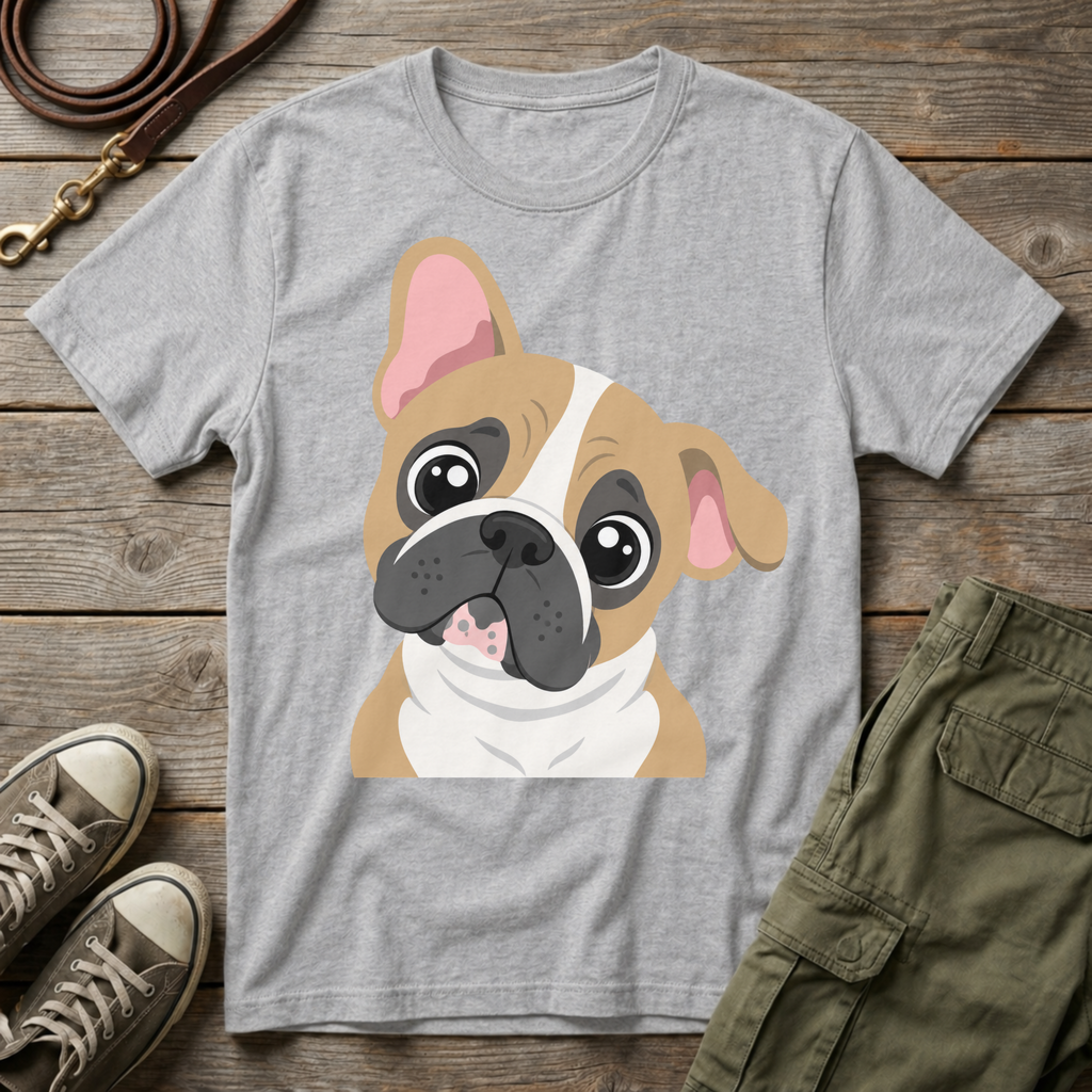 Frenchie Head Tilt T-Shirt