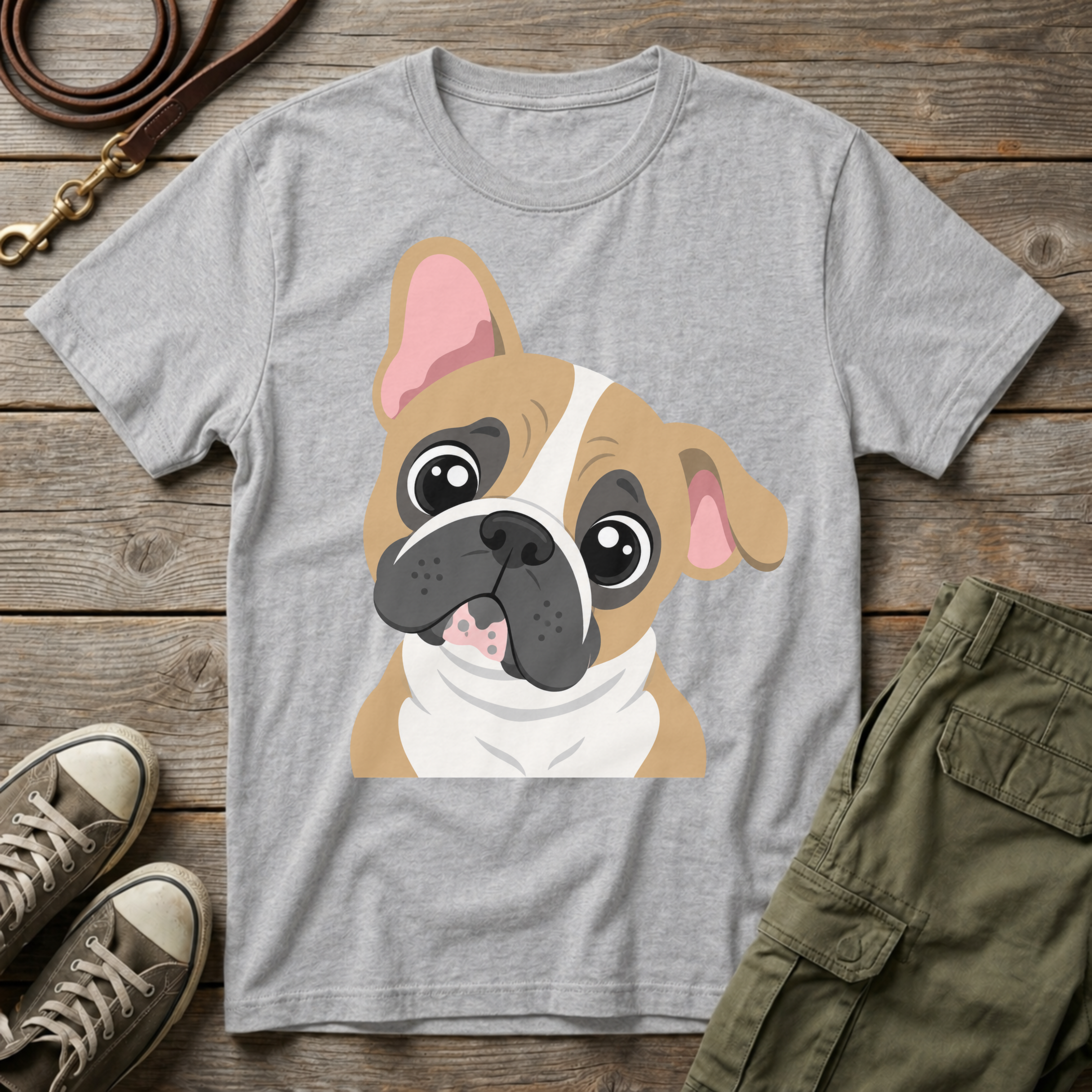 Frenchie Head Tilt T-Shirt