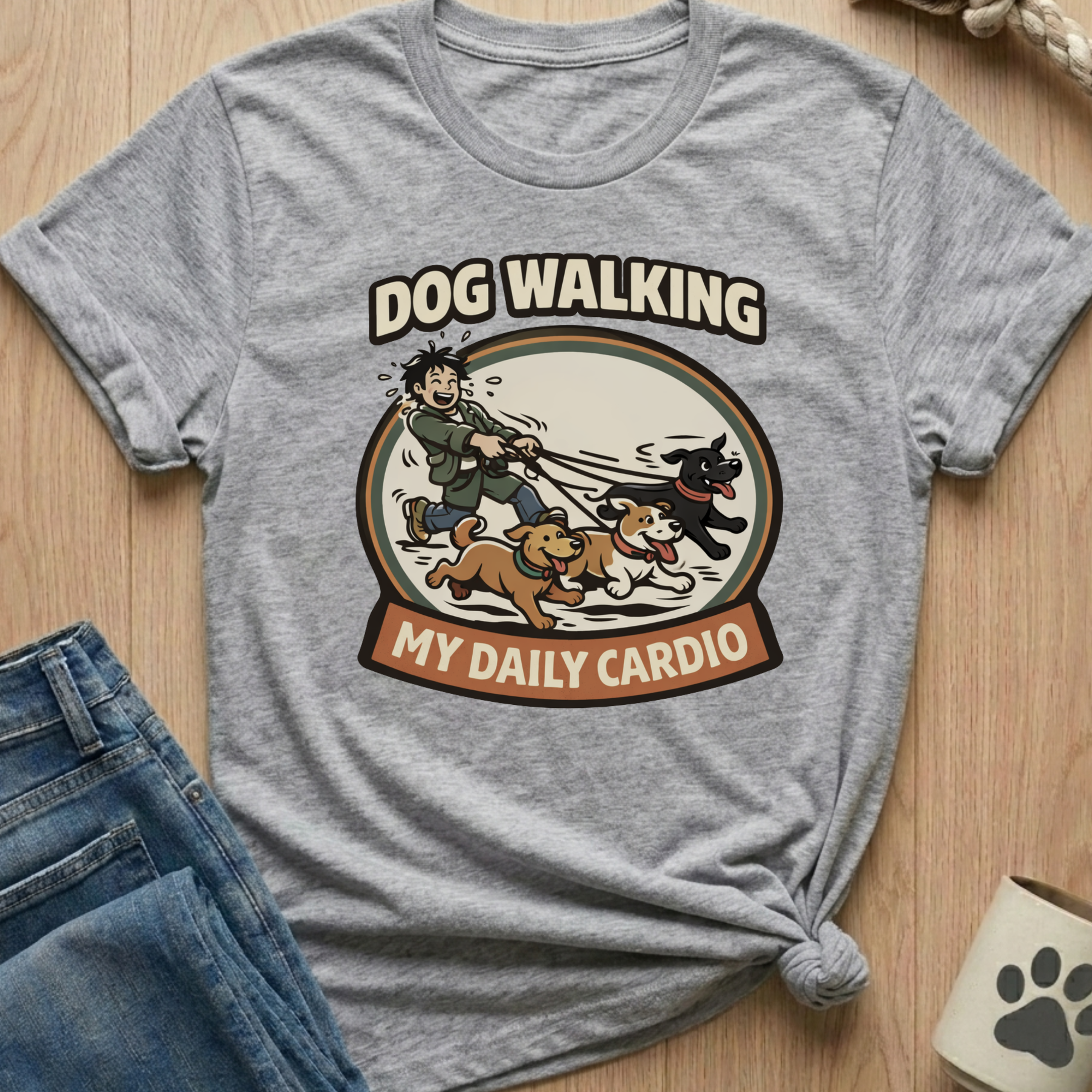 Dog Walking Cardio T-Shirt