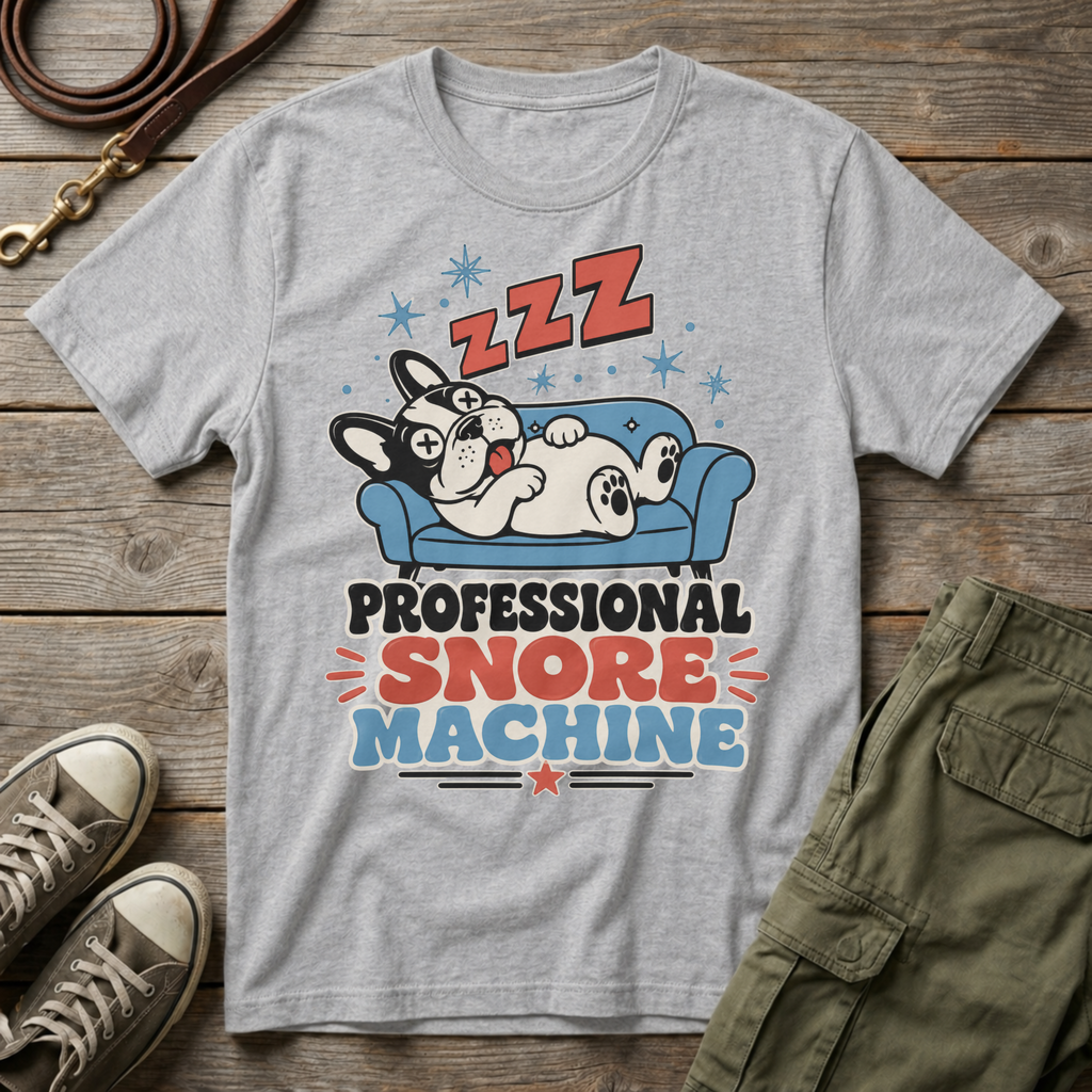 Frenchie Professional Snore Machine T-Shirt