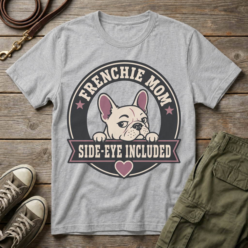 Frenchie Mom Side-eye Included T-Shirt