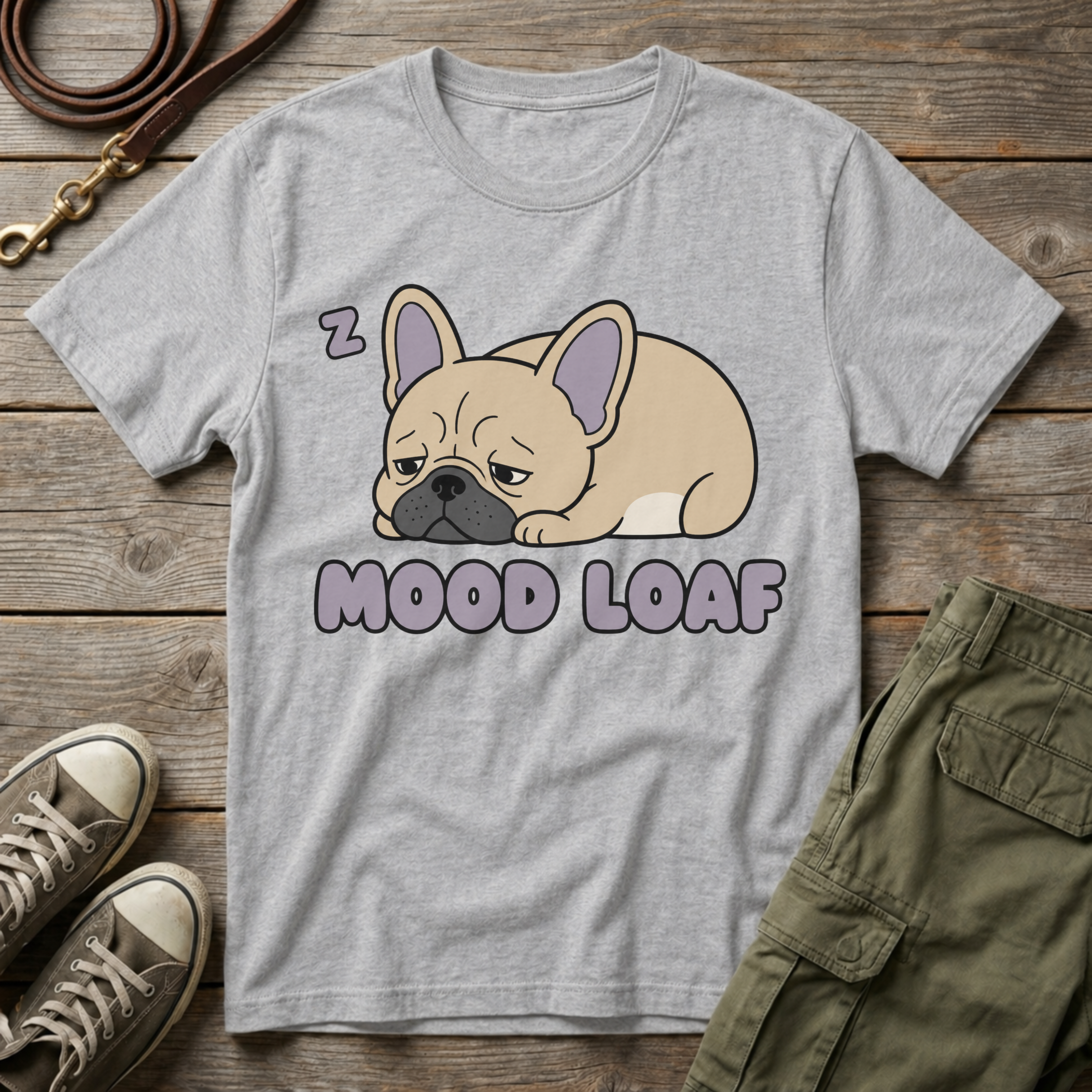 Frenchie Mood Loaf T-Shirt