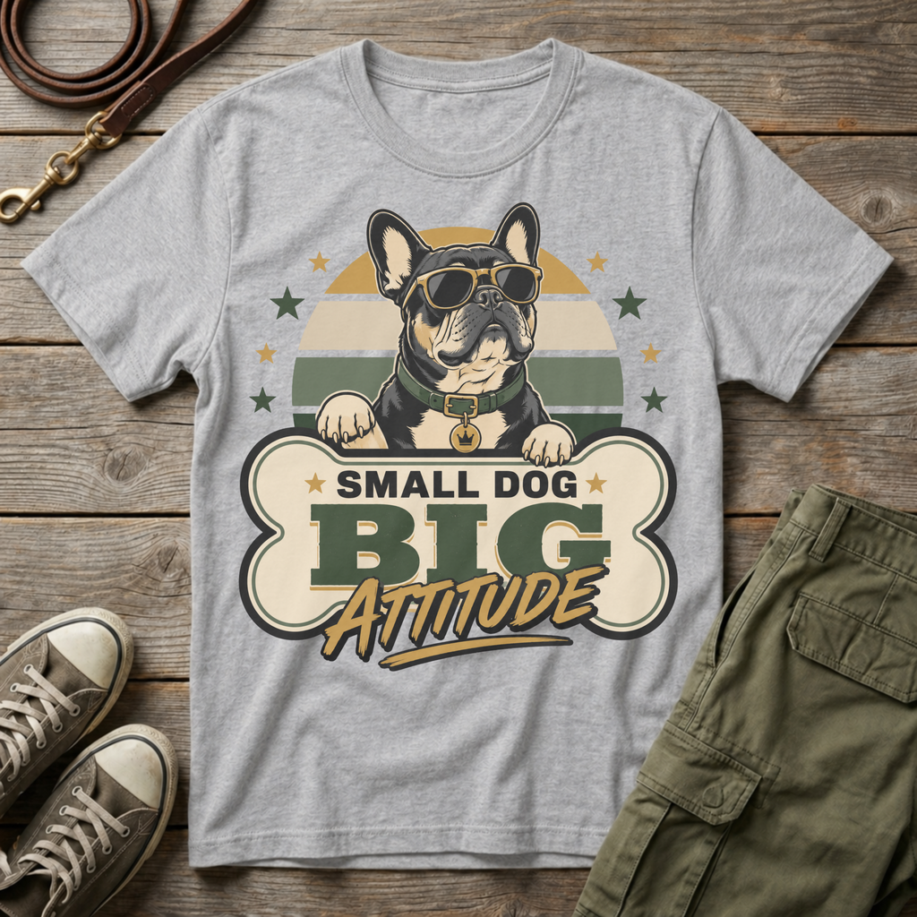 Frenchie Big Attitude T-Shirt