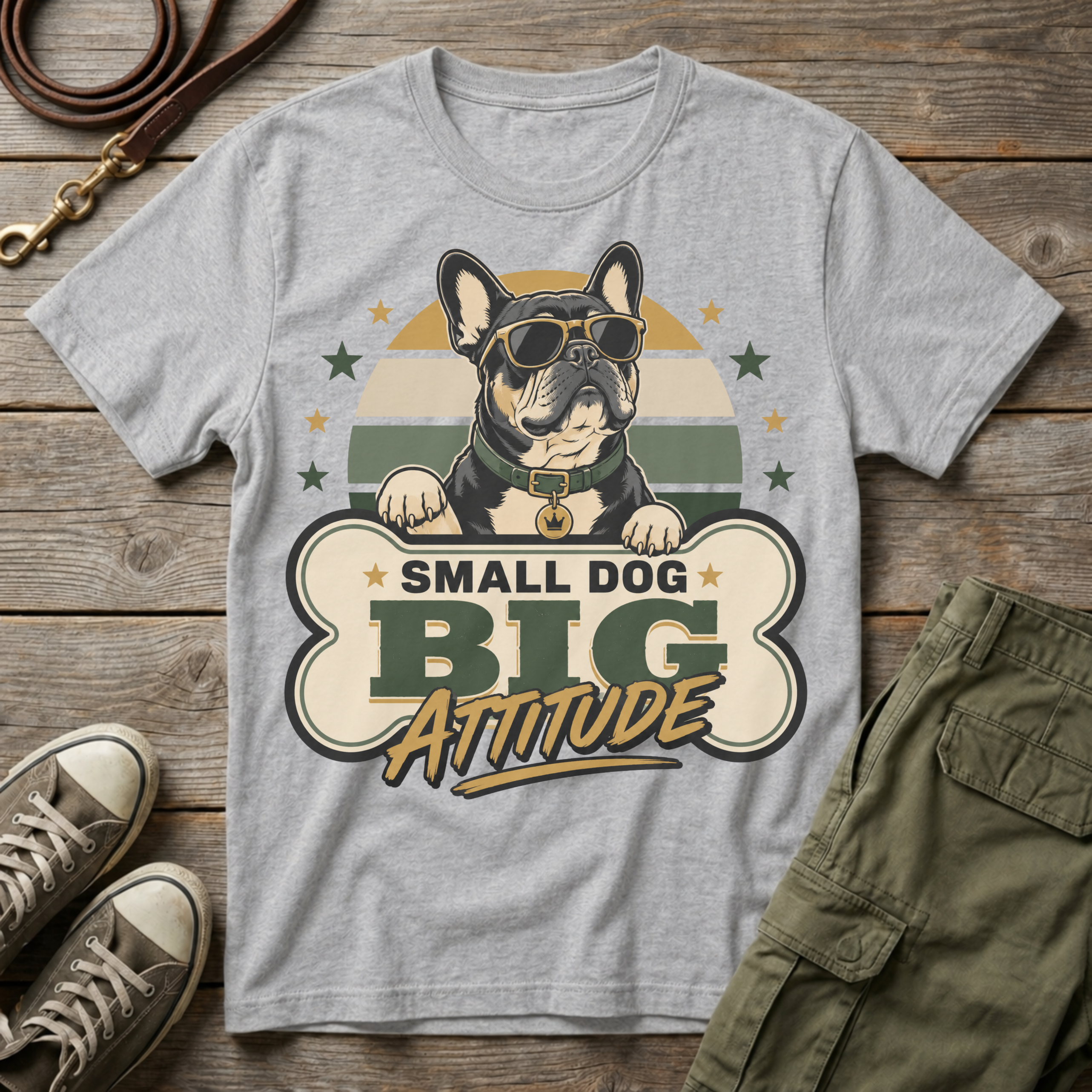 Frenchie Big Attitude T-Shirt