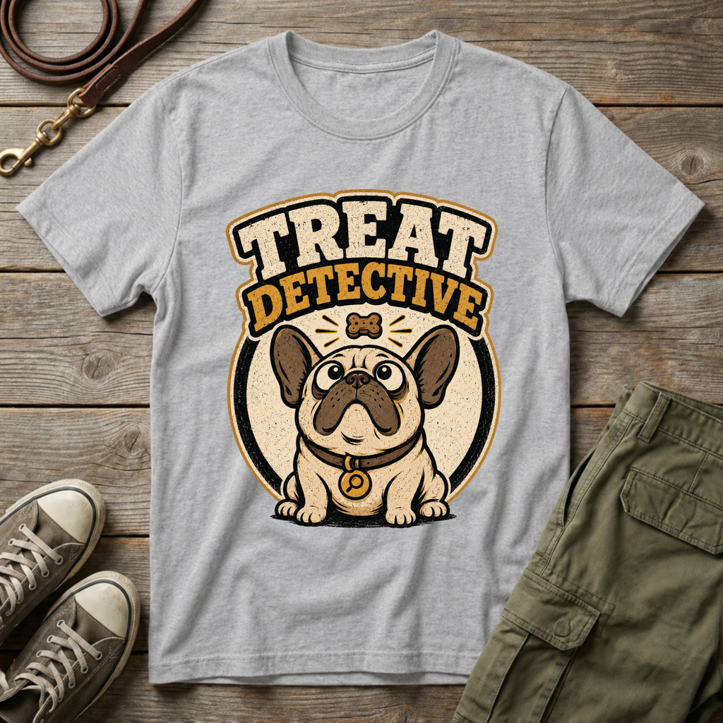 Frenchie Treat Detective T-Shirt