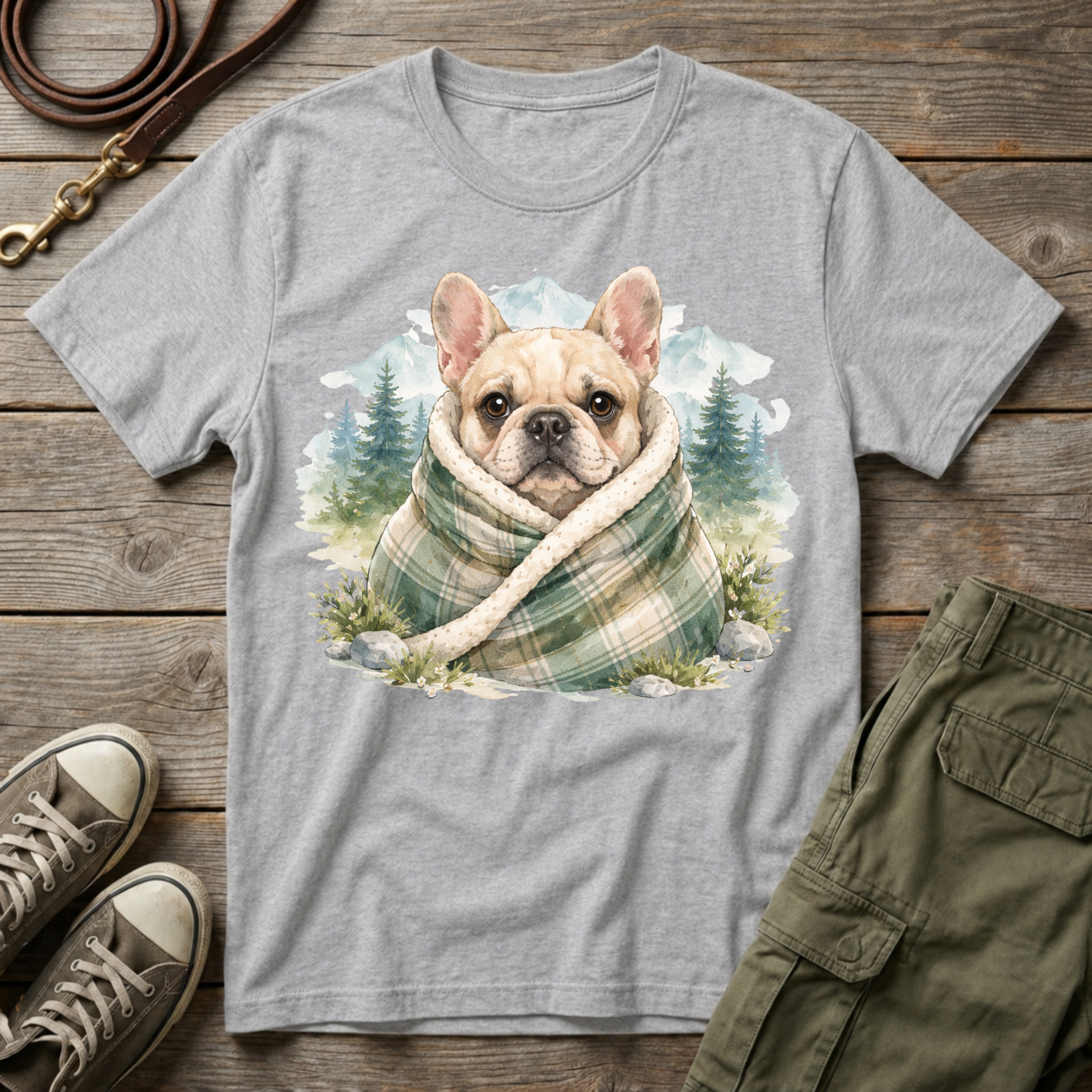 Cozy Mountain Frenchie T-Shirt