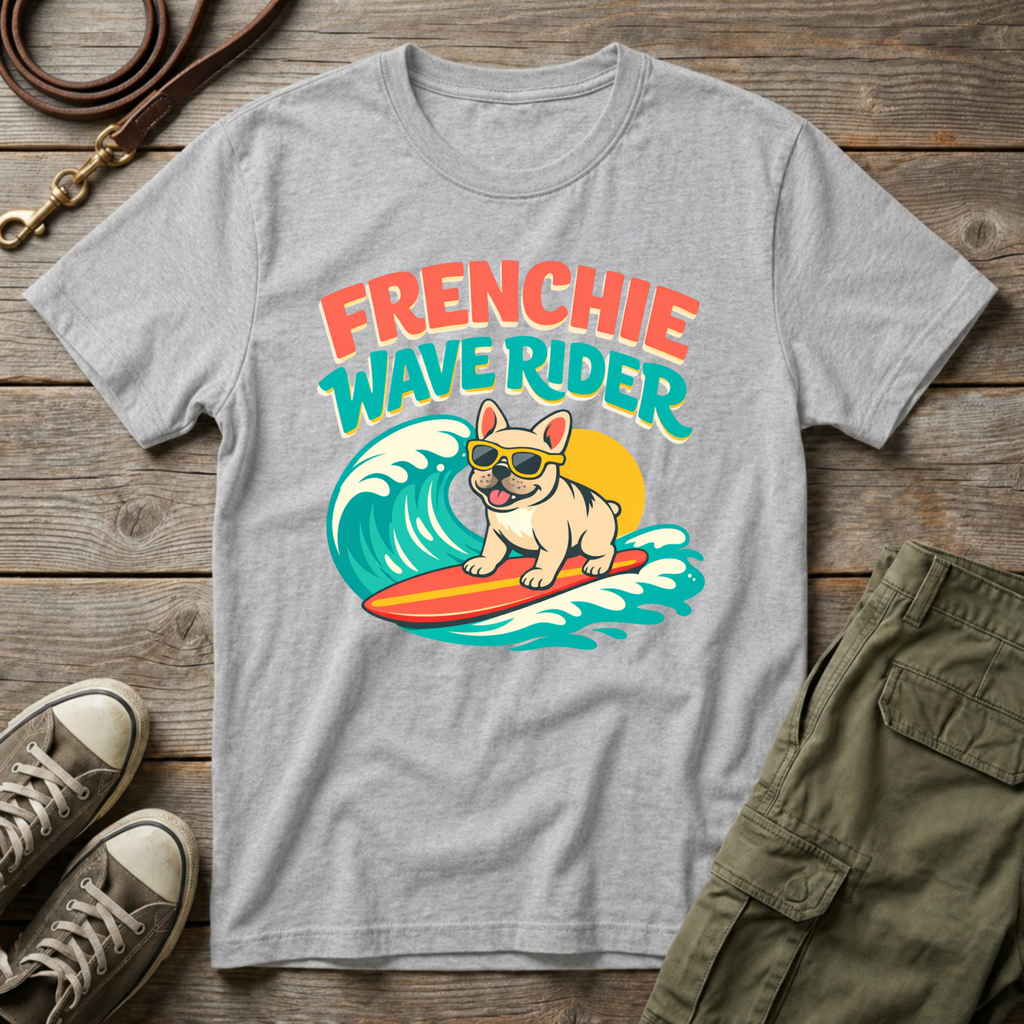 Frenchie Wave Rider T-Shirt