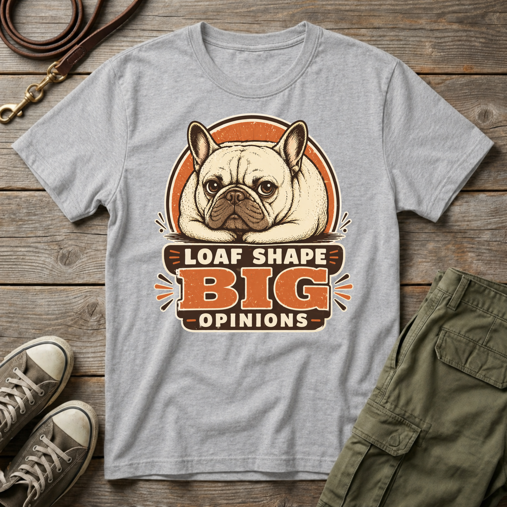 Frenchie Loaf Big Opinions T-Shirt