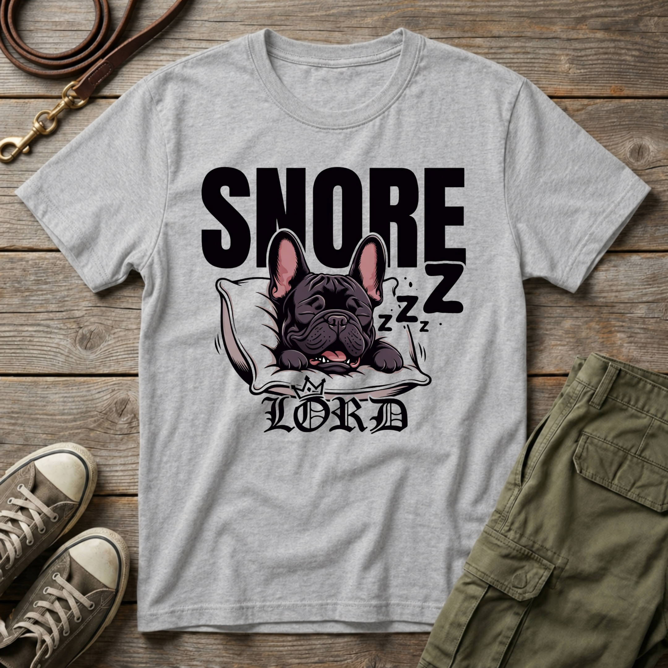 Frenchie Snore Lord T-Shirt