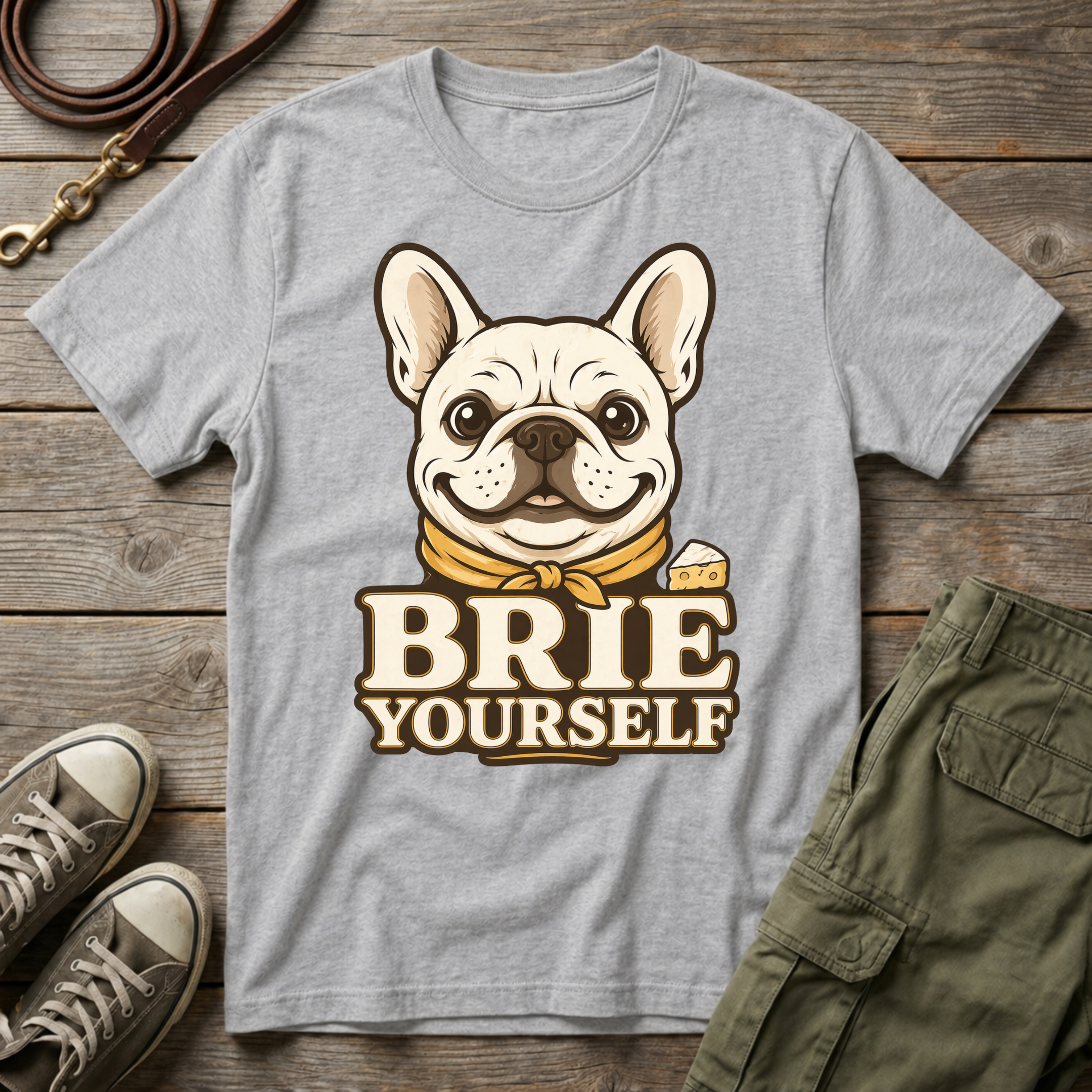 Frenchie Brie Yourself T-Shirt