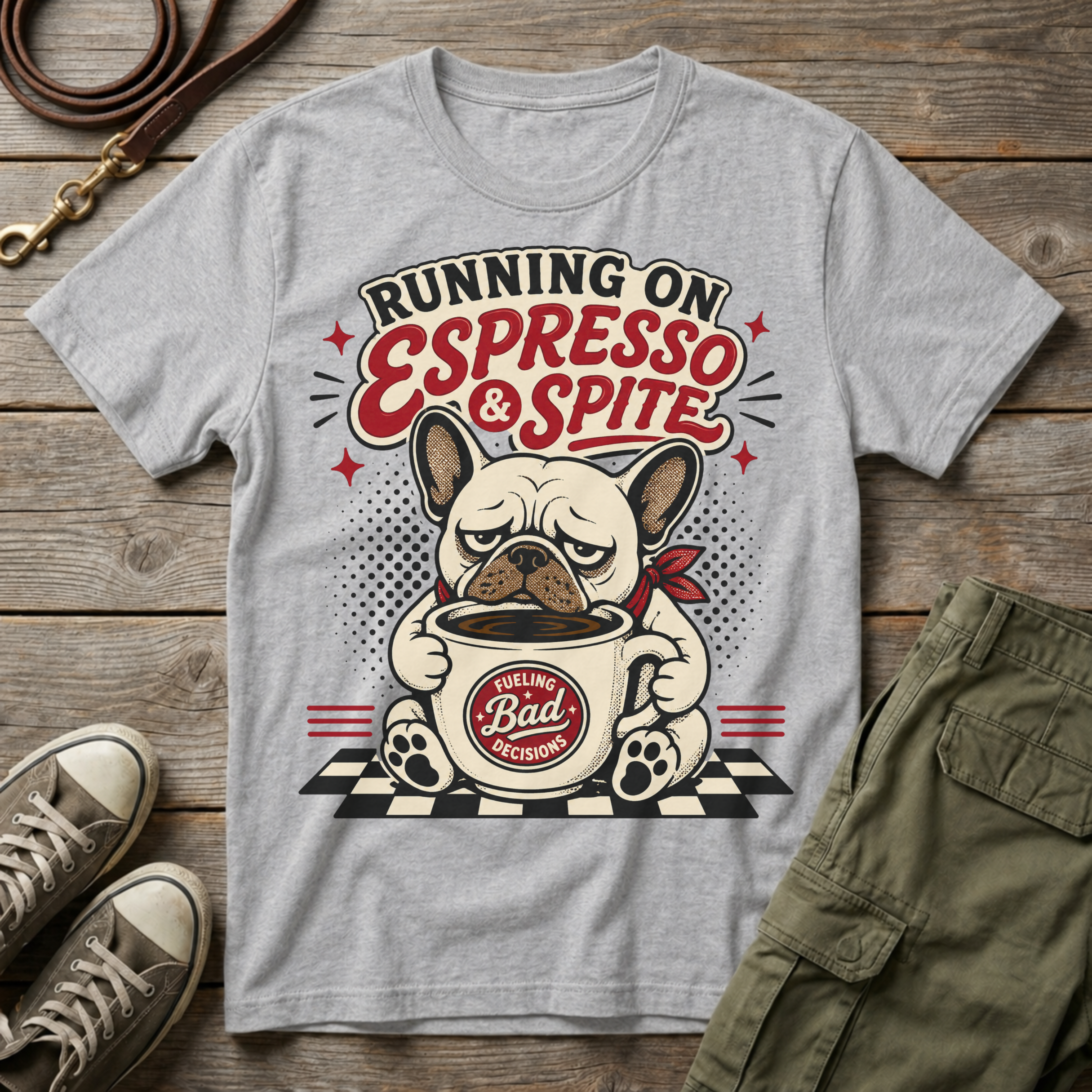 Frenchie Espress & Spite T-Shirt