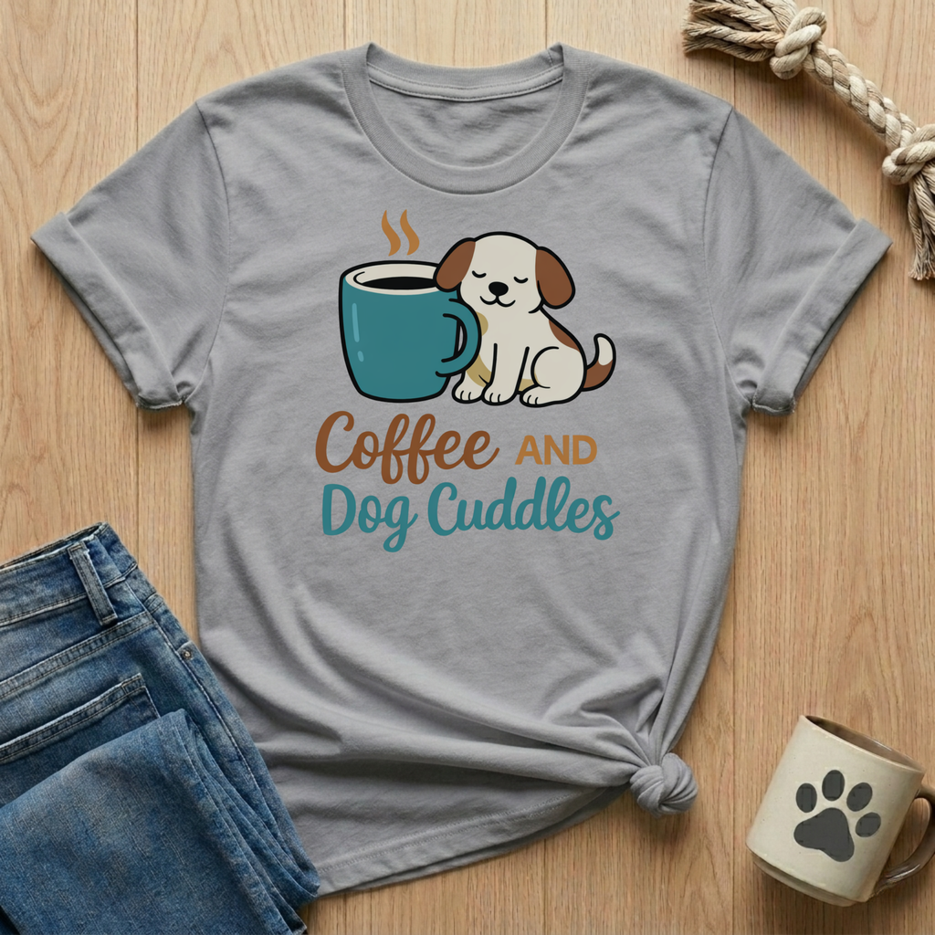 Coffee And Dog Cuddles T-Shirt