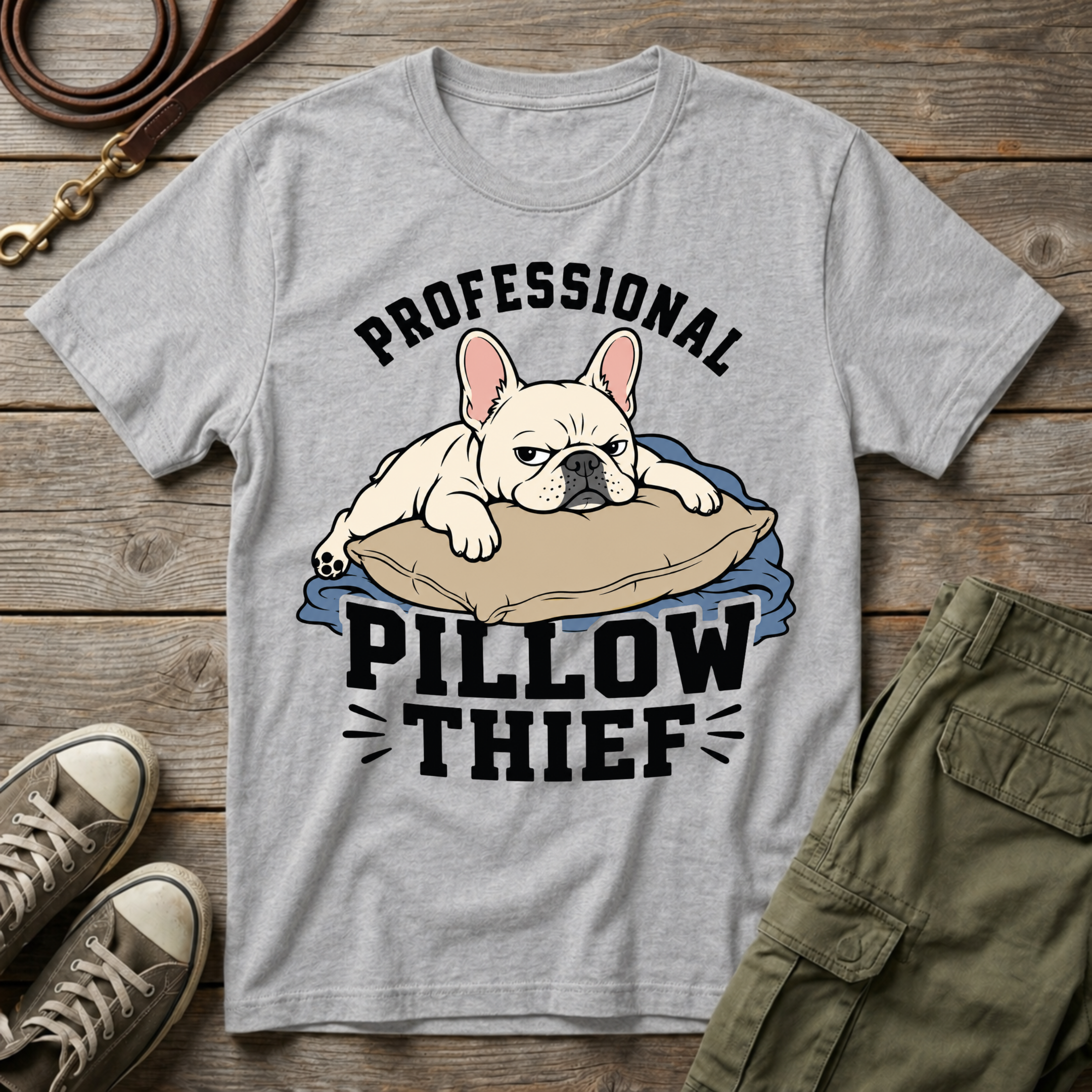 Frenchie Pillow Thief Pro T-Shirt
