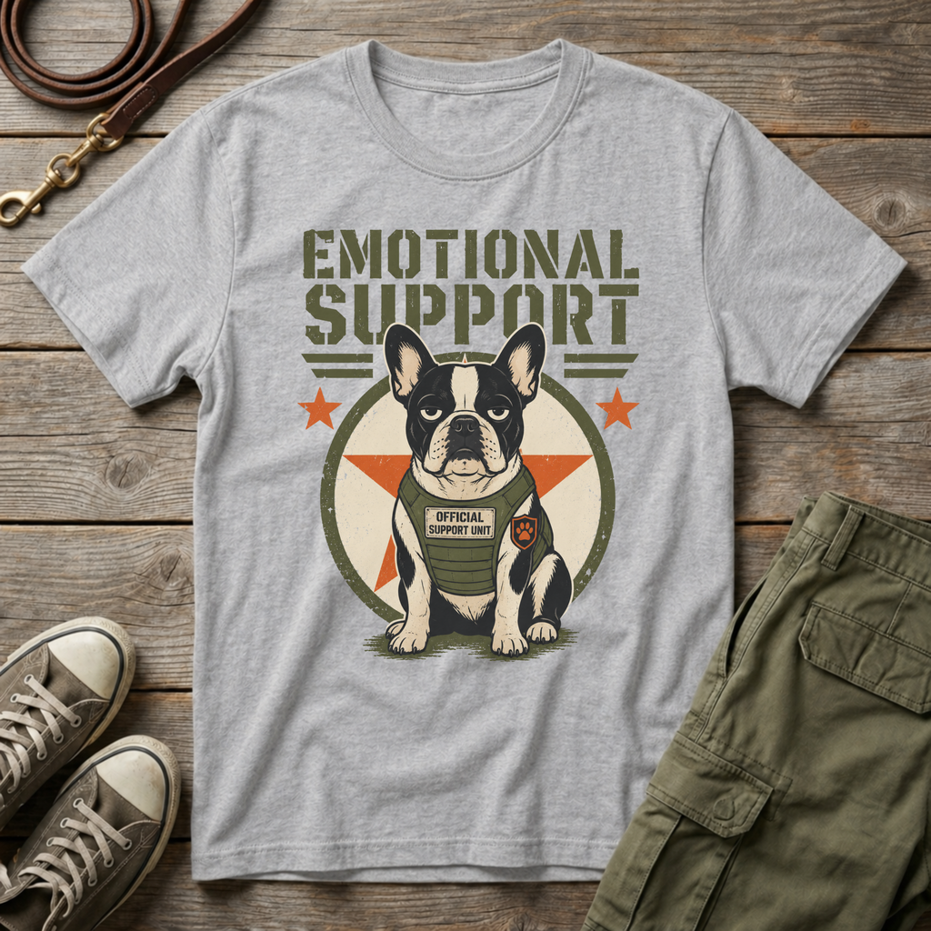Frenchie Emotional Support T-Shirt