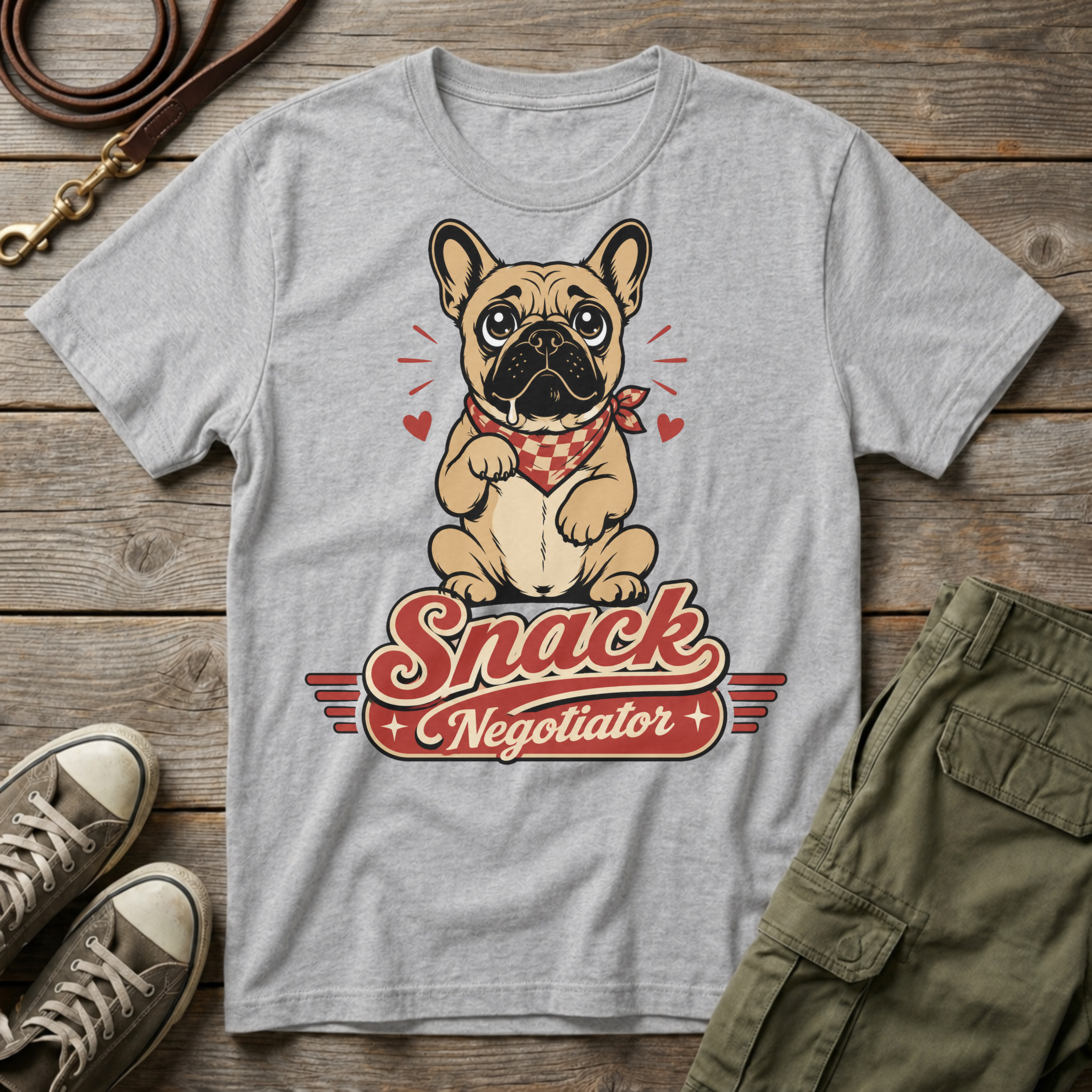 Frenchie Snack Negotiator T-Shirt
