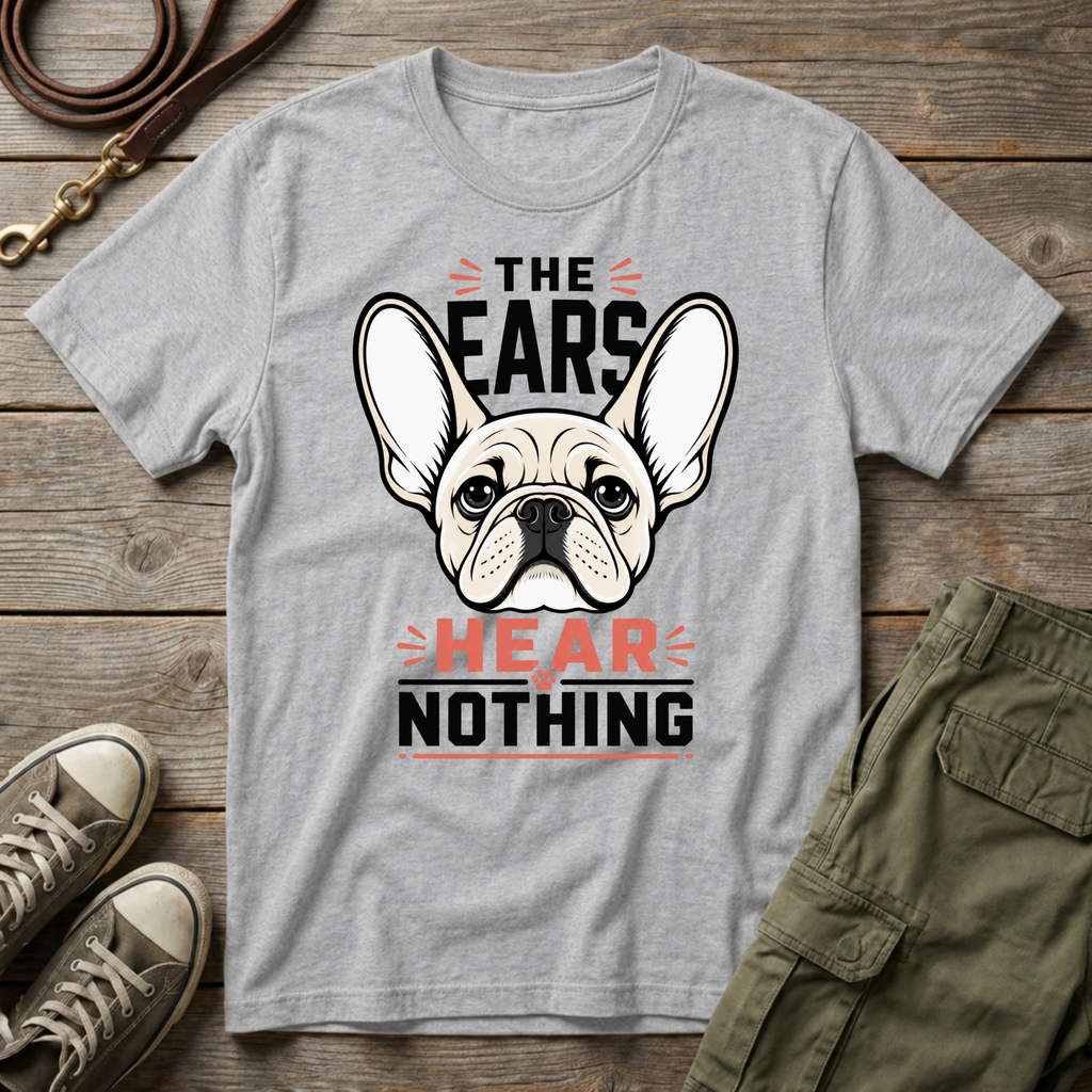 Frenchie Hear Nothing T-Shirt