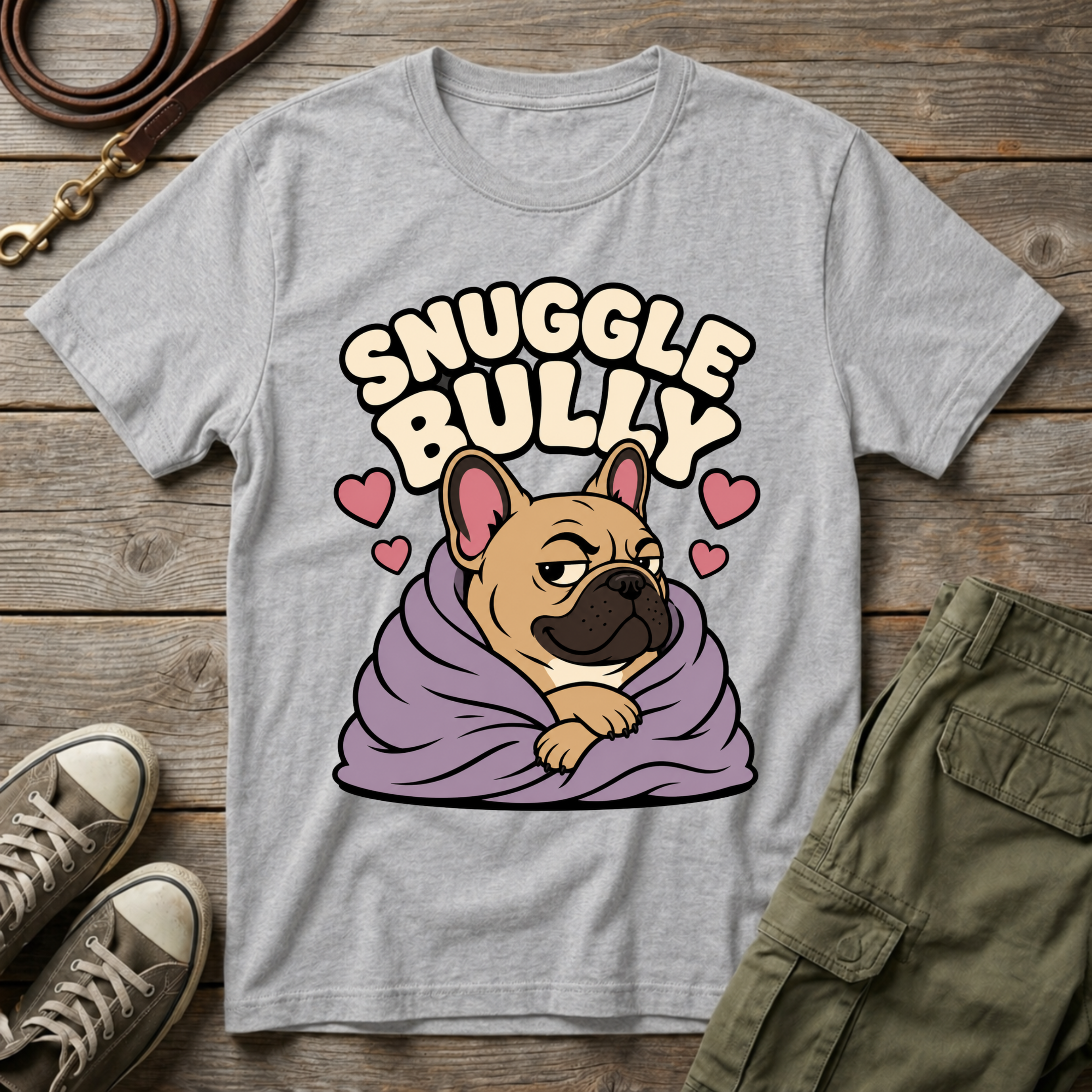 Frenchie Snuggle Bully T-Shirt