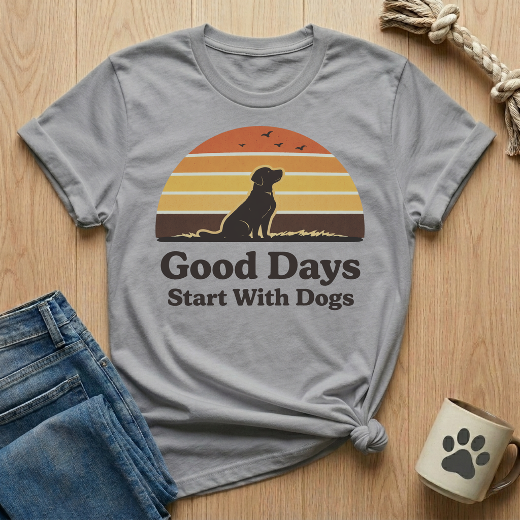Good Days Start With Dogs T-Shirt