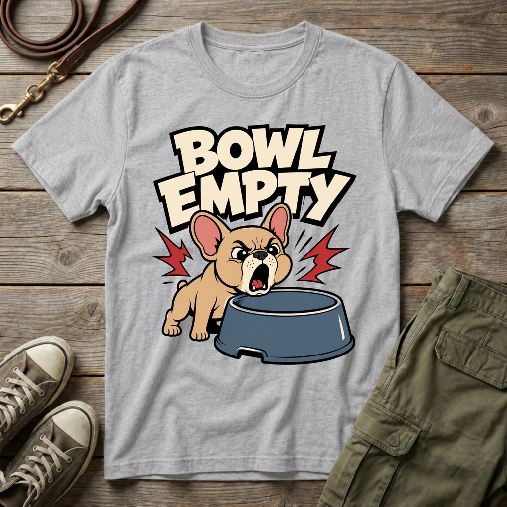 Frenchie Empty Bowl T-Shirt