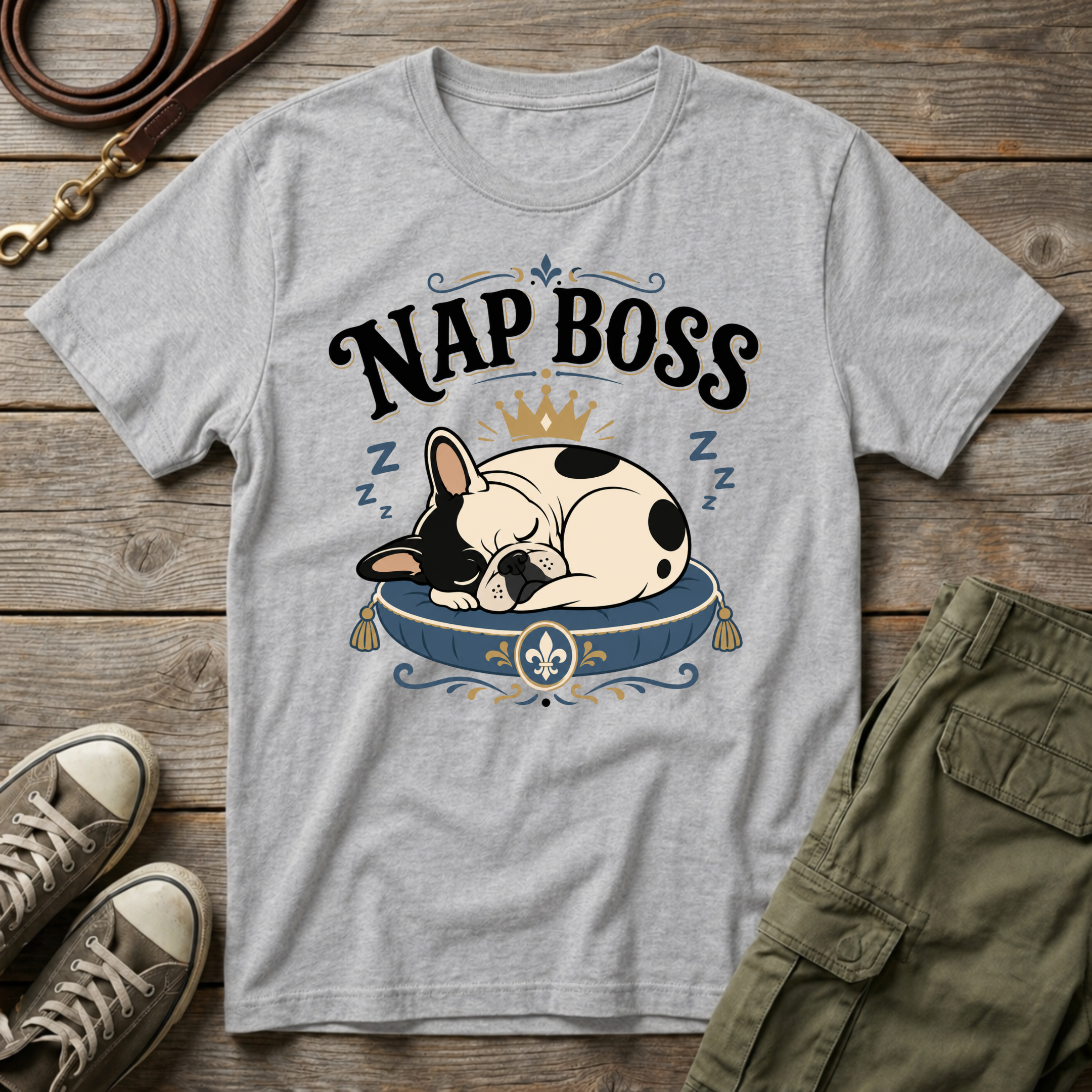 Frenchie Nap Boss T-Shirt