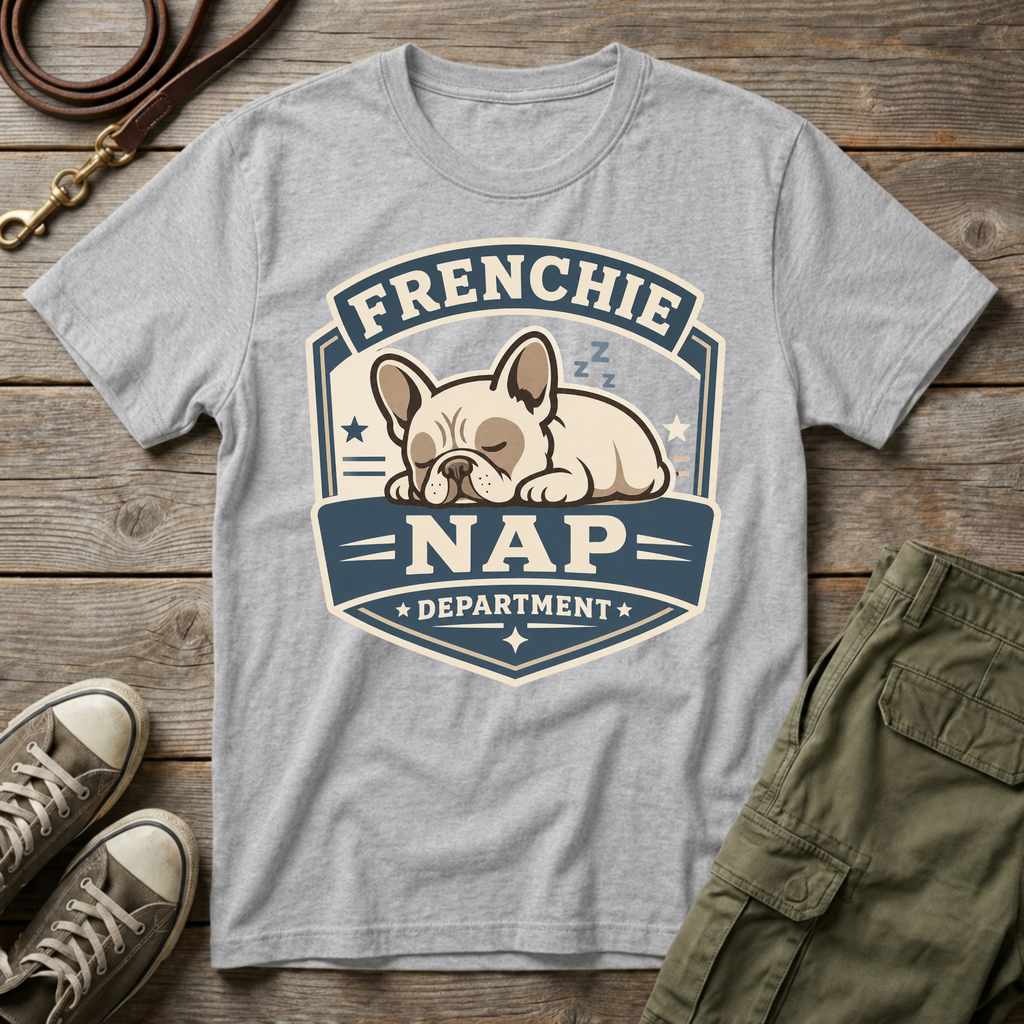 Frenchie Nap Department T-Shirt