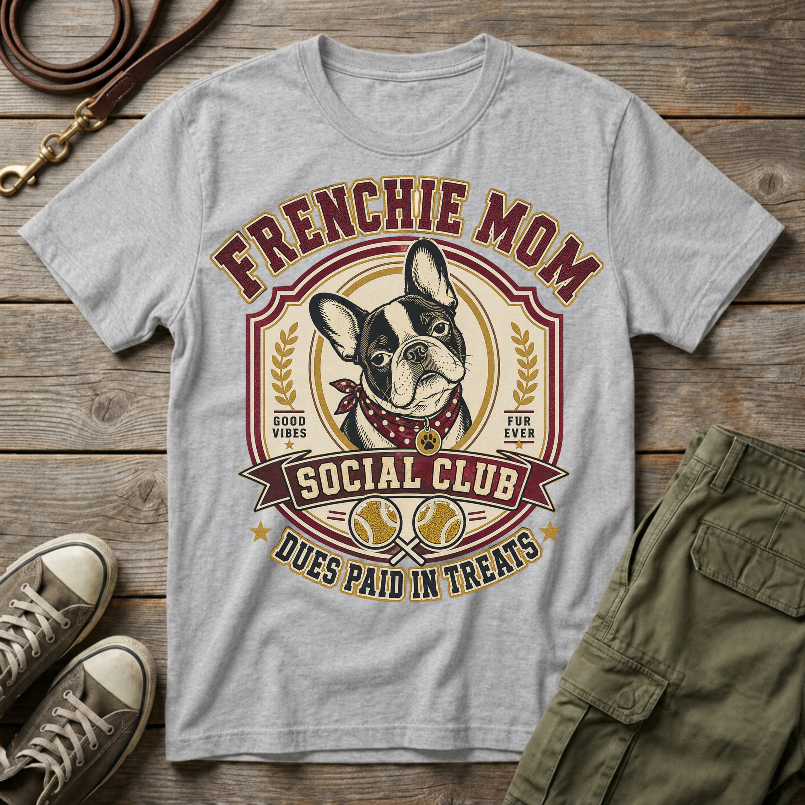 Frenchie Mom Social Club T-Shirt