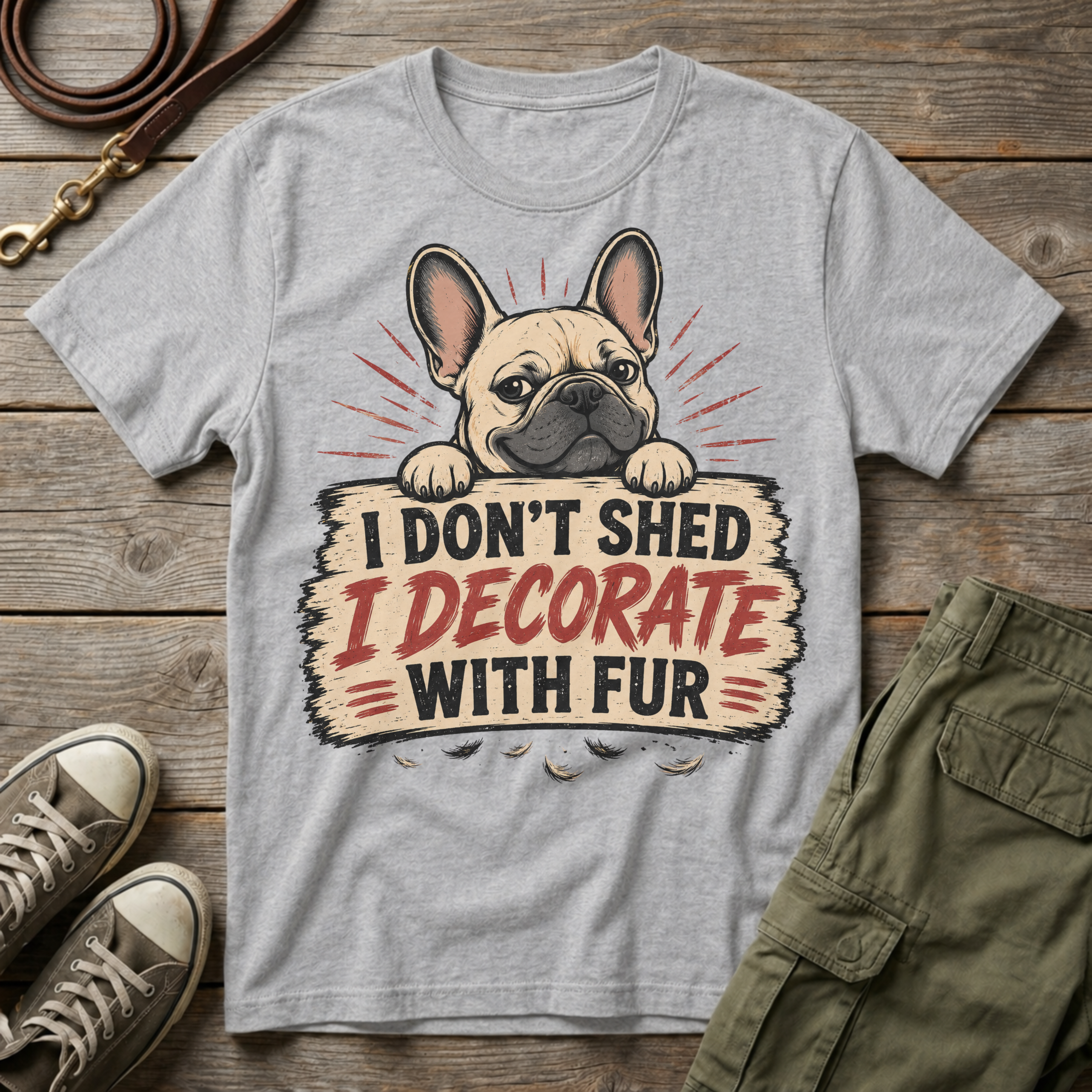 I Don't Shed, I Decorate with Fur T-Shirt