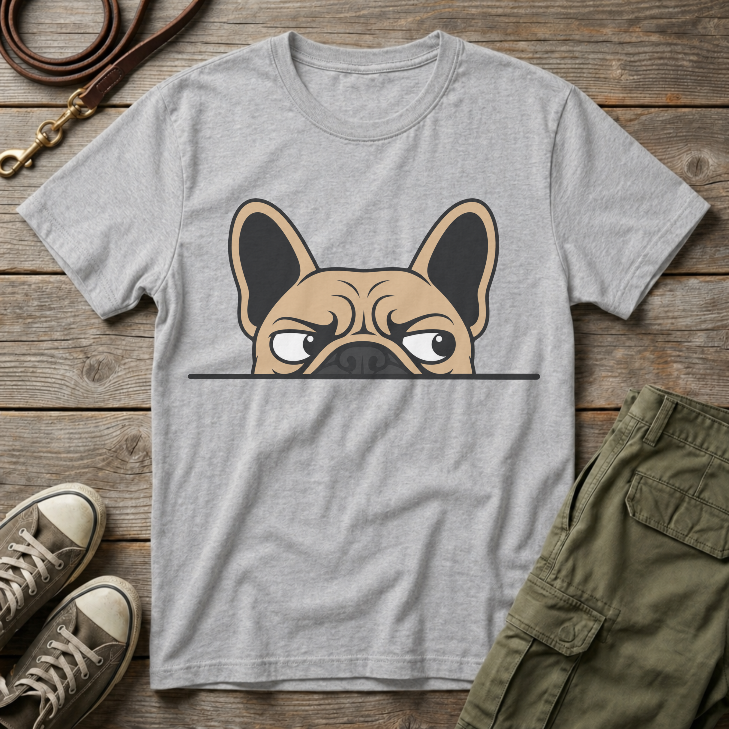 Frenchie Peaking T-Shirt