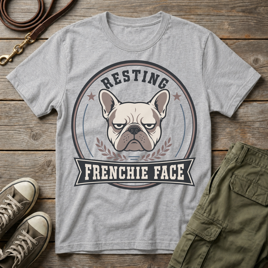 Resting Frenchie Face T-Shirt