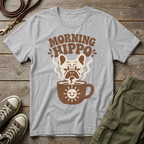 Frenchie Morning Hippo T-Shirt