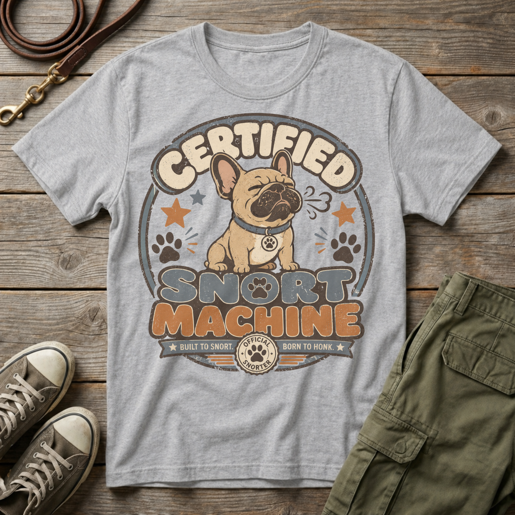 Frenchie Snort Machine T-Shirt
