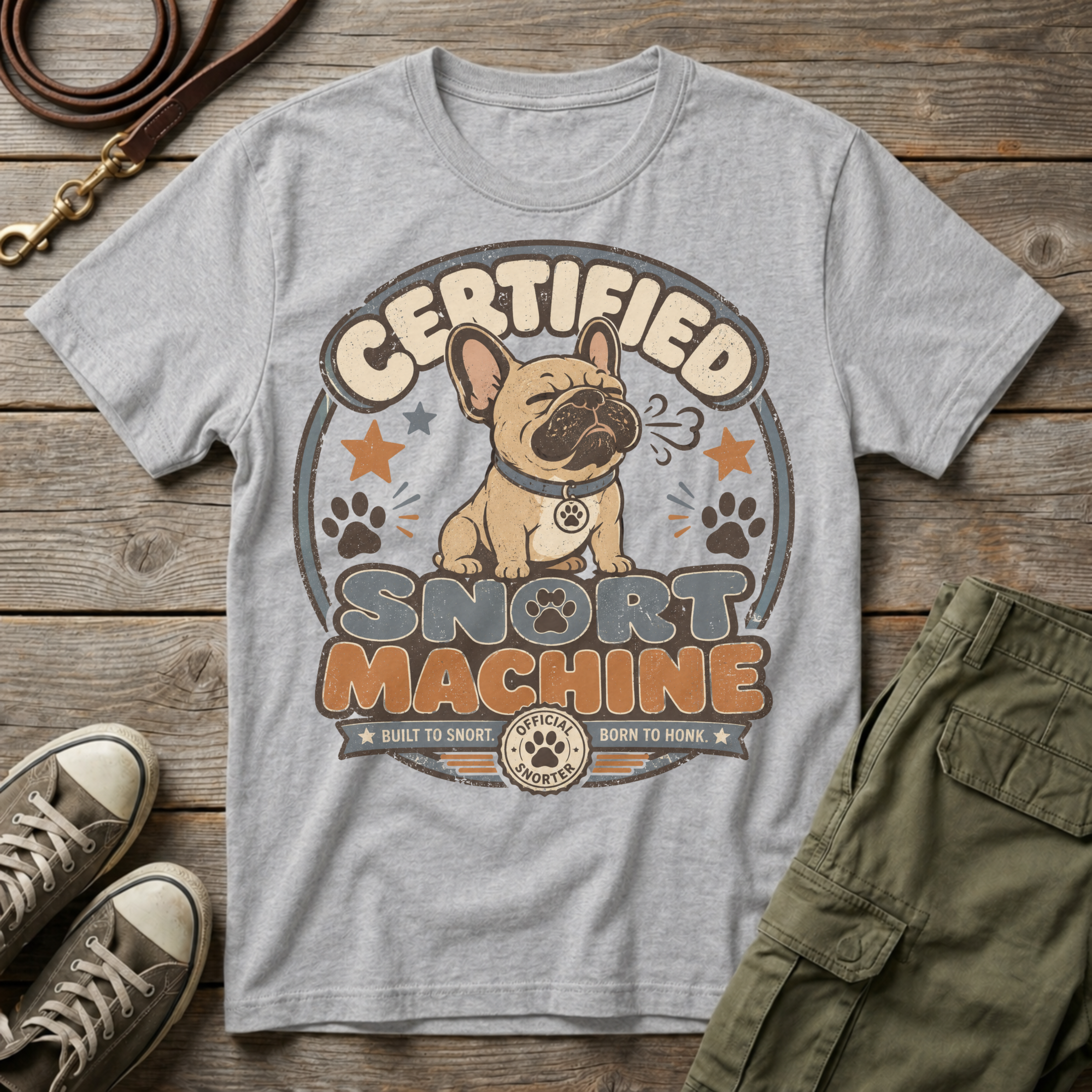 Frenchie Snort Machine T-Shirt