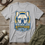 Frenchie Wrinkles Attitude T-Shirt