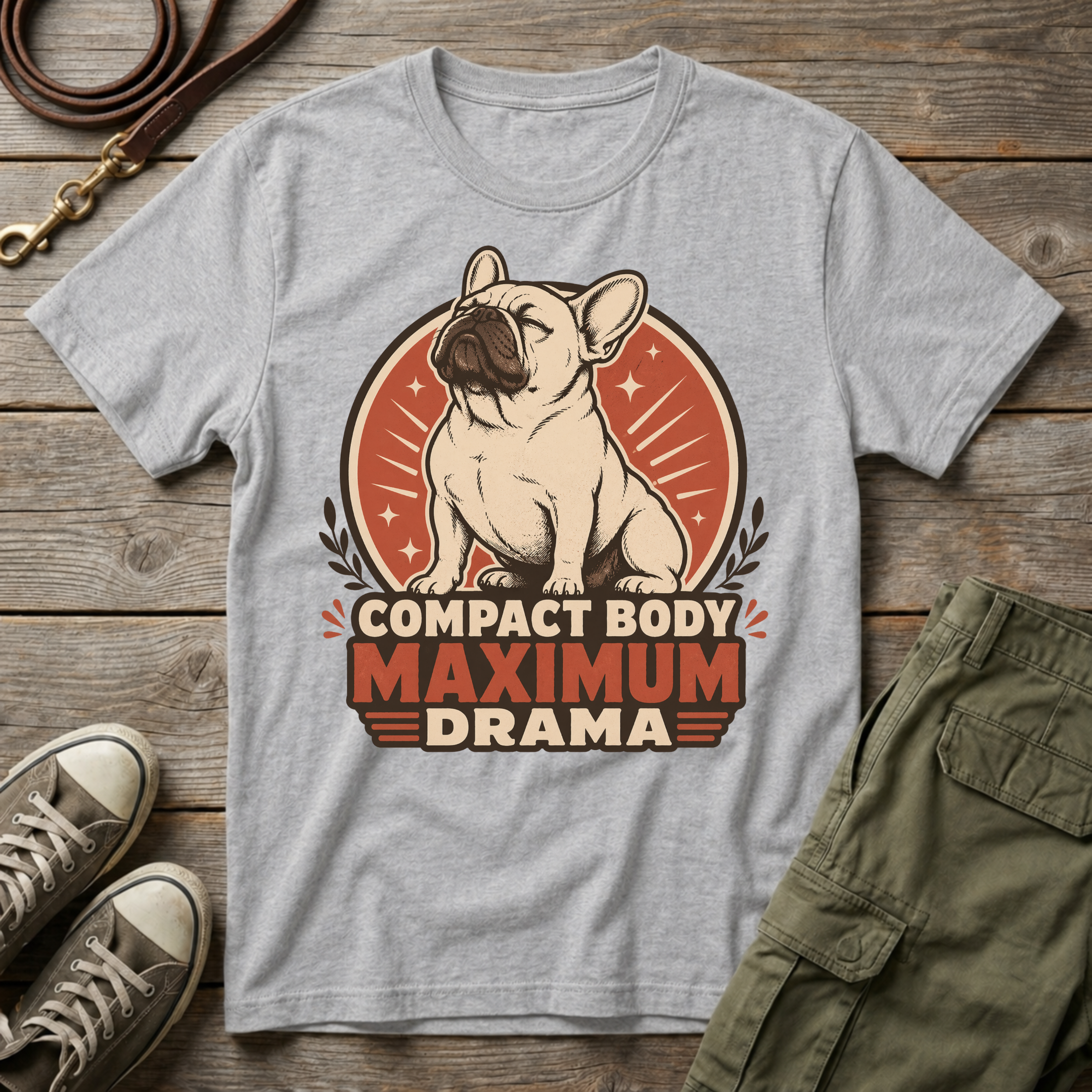 Frenchie Max Drama T-Shirt