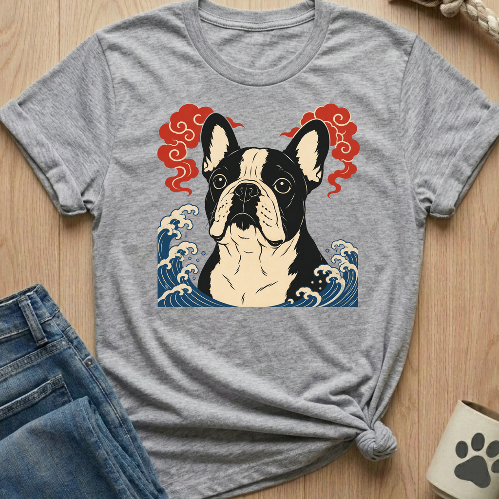 French Bulldog Ukiyo-e T-Shirt