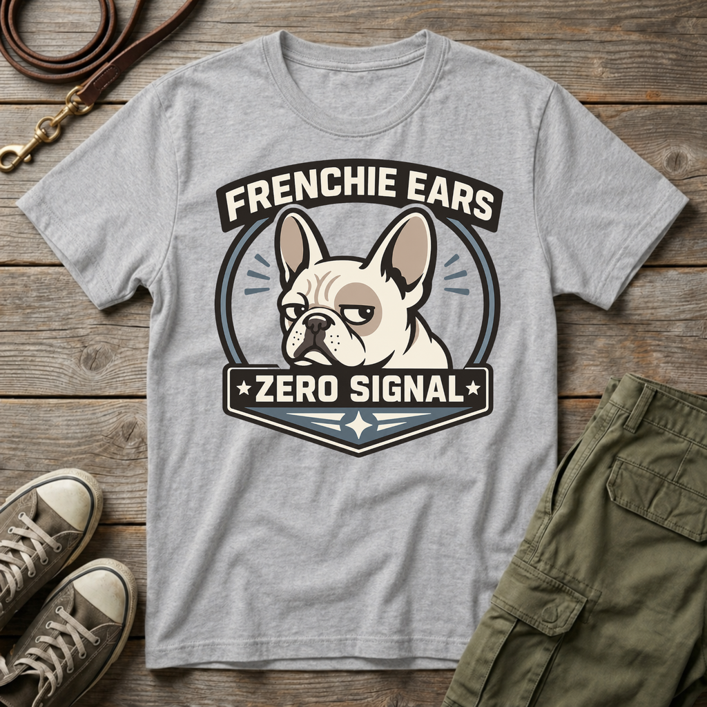 Frenchie Ears 0 Signal T-Shirt