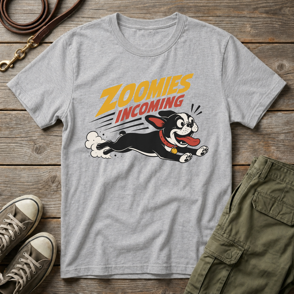 Frenchie Zoomies Incoming T-Shirt