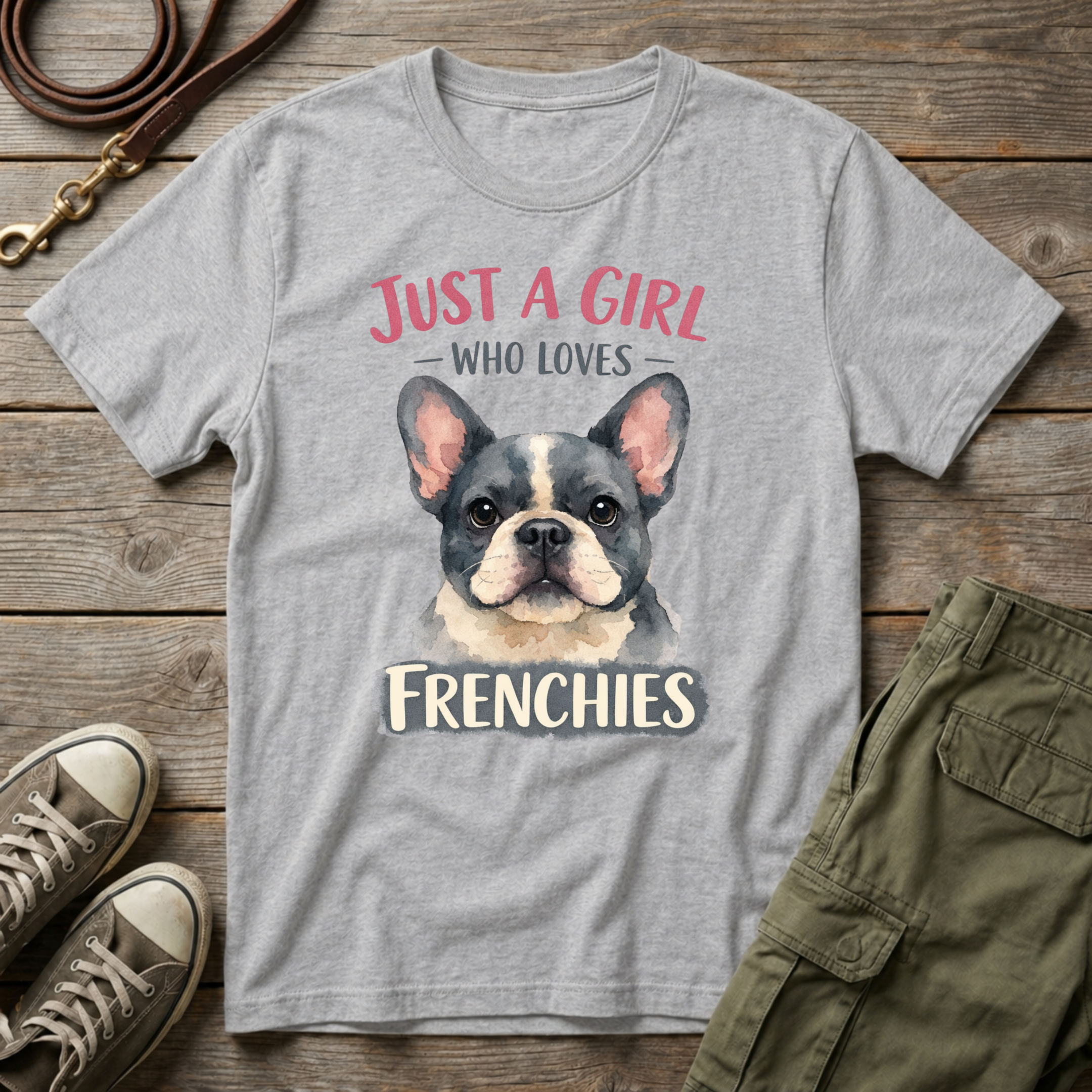 Girl Loves Frenchies T-Shirt