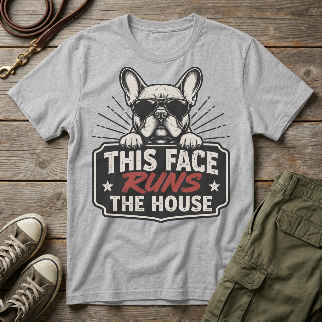 Frenchie Runs The House T-Shirt