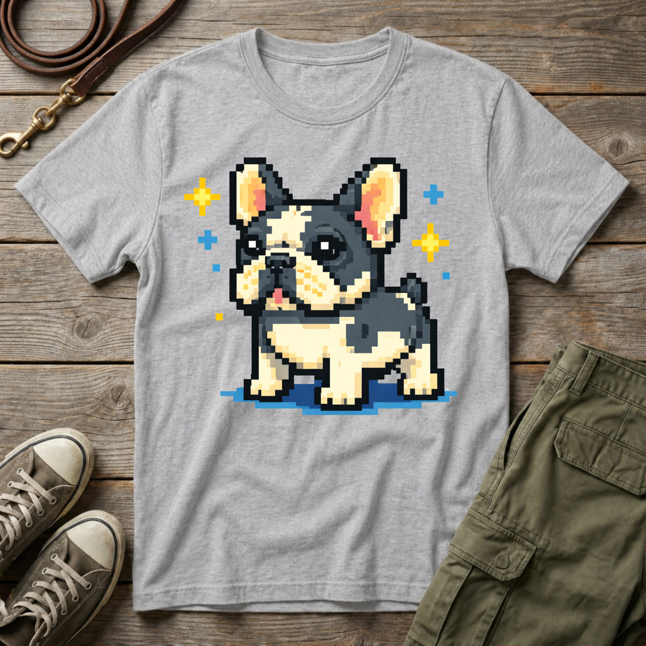 Pixelated Frenchie T-Shirt